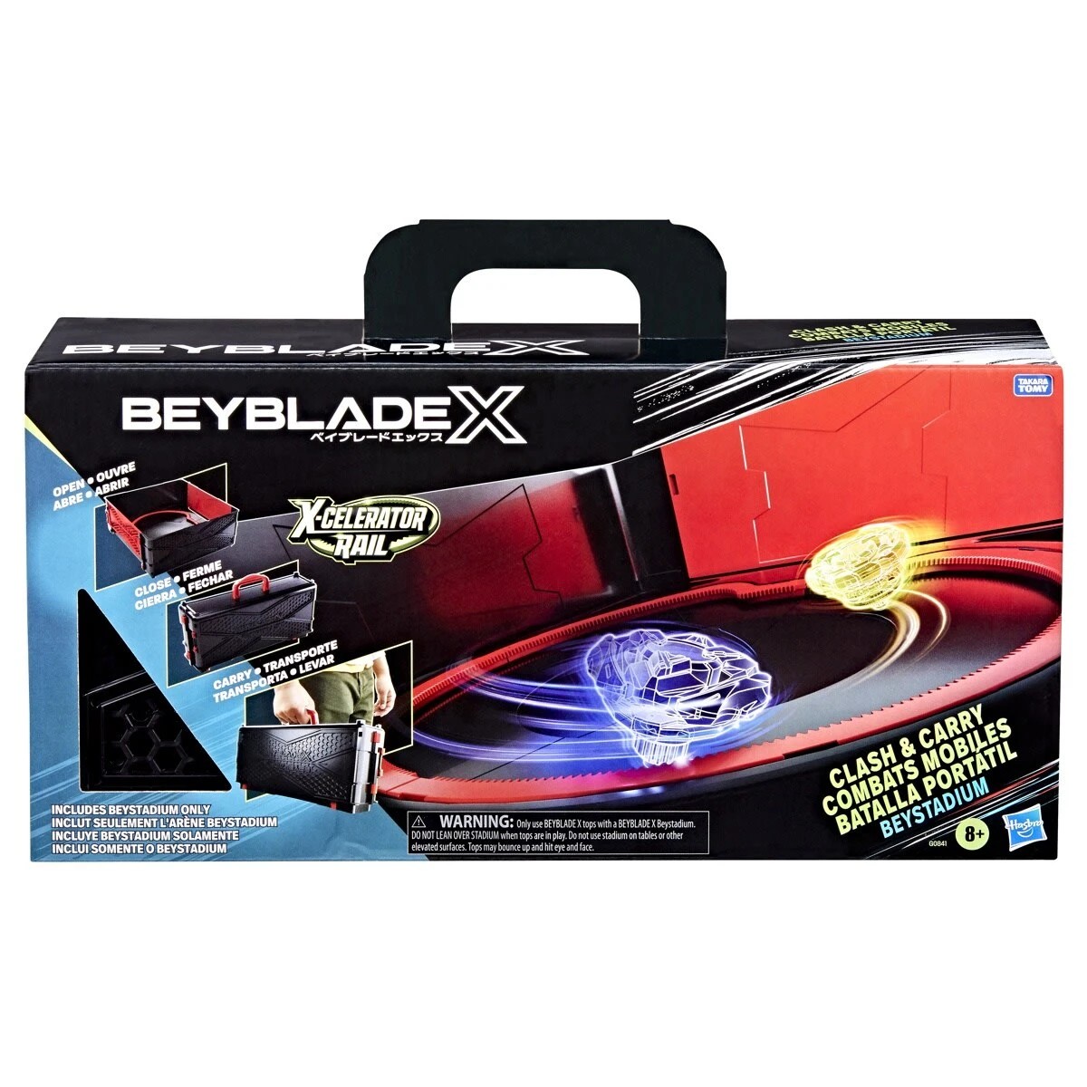1 Beyblade X-Celerator Rail Clash and Collect Beystadium, 1 of 4