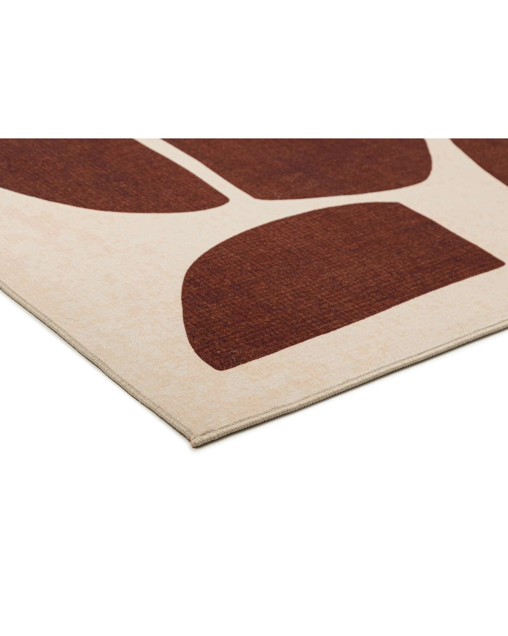 4 Loopsie Soho Printed Washable Rug-220cm x 150cm - Brown, 4 of 8
