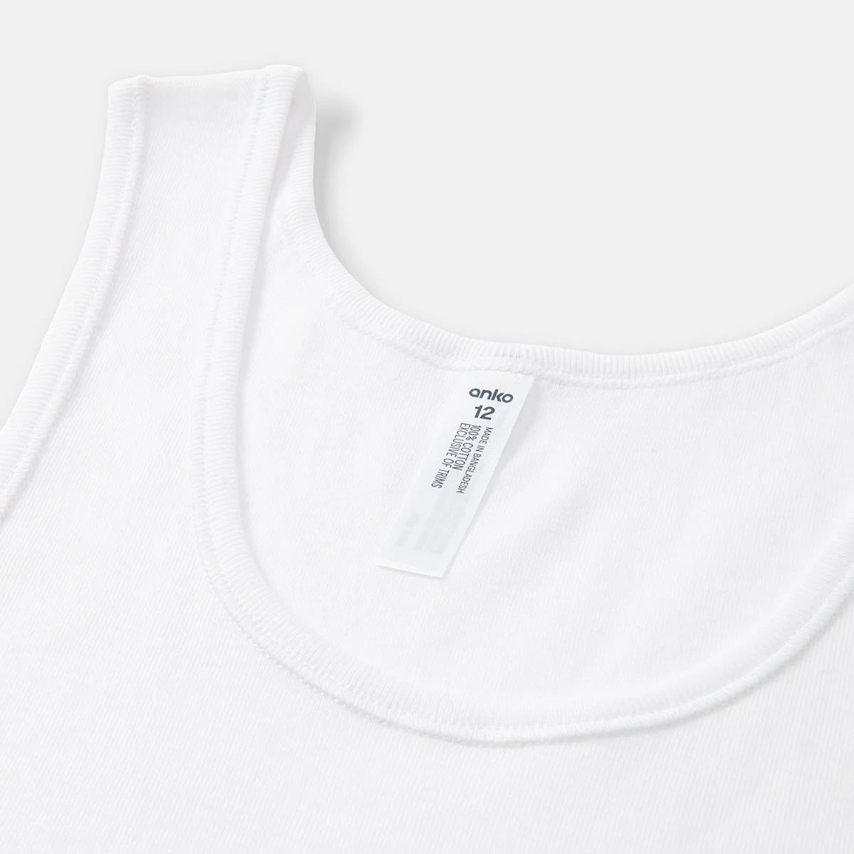 2 3 Pack Essential Cotton Tank White, 2 of 9