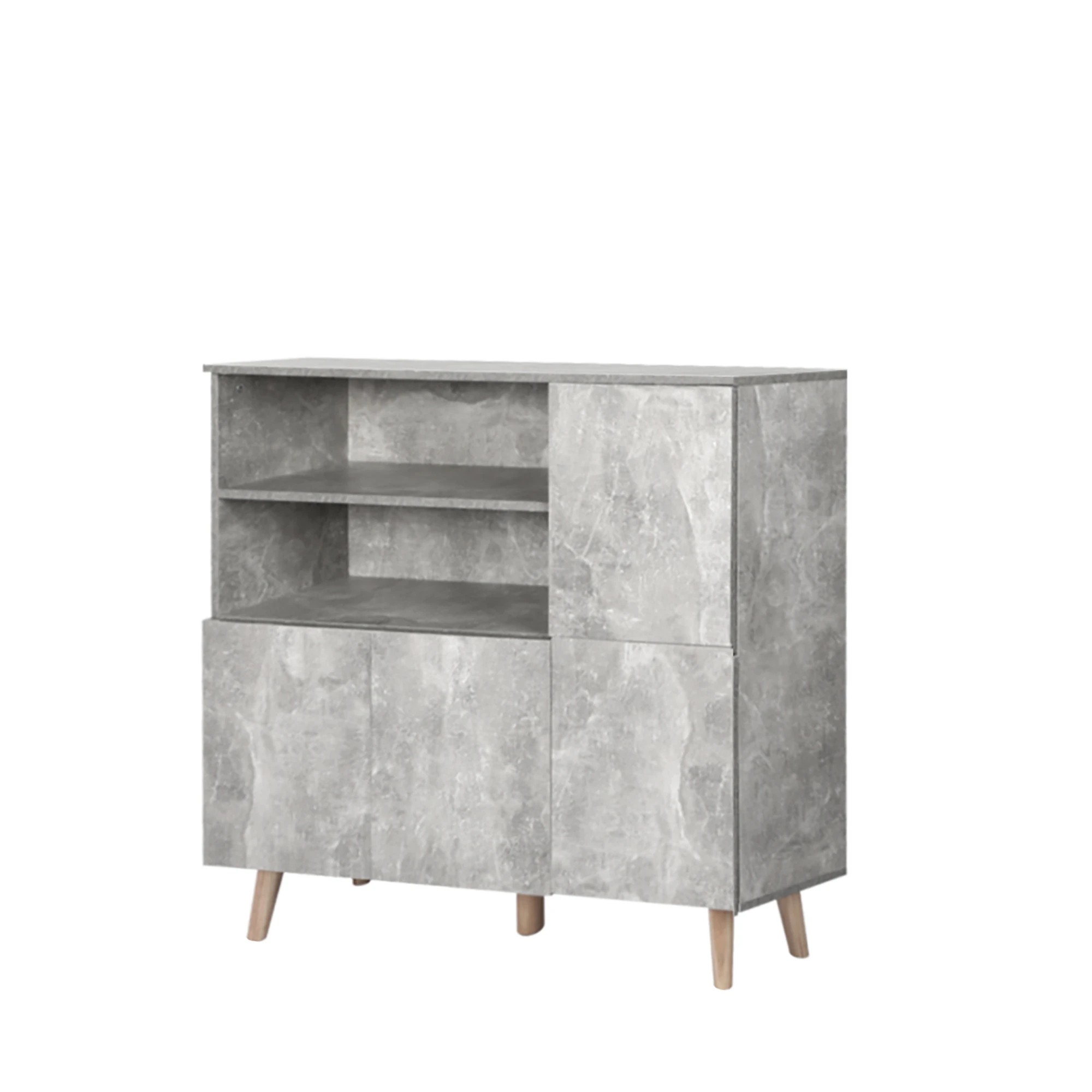 1 Levede Buffet Sideboard - Grey, 1 of 5