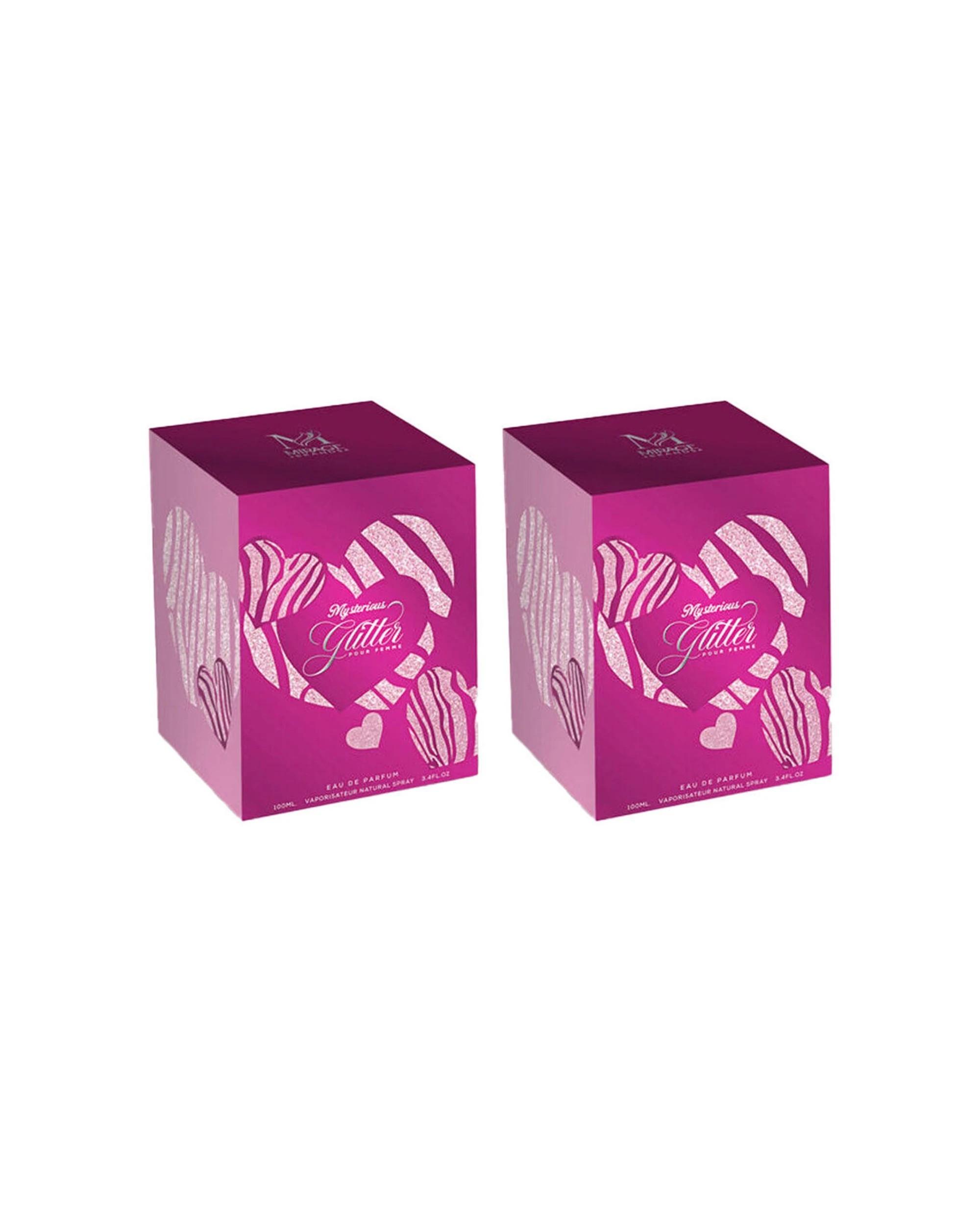 1 Mirage 2Pk Diamond Collection Mysterious Glitter Eau De Parfum Spray For Women 100Ml - Pink, 1 of 1