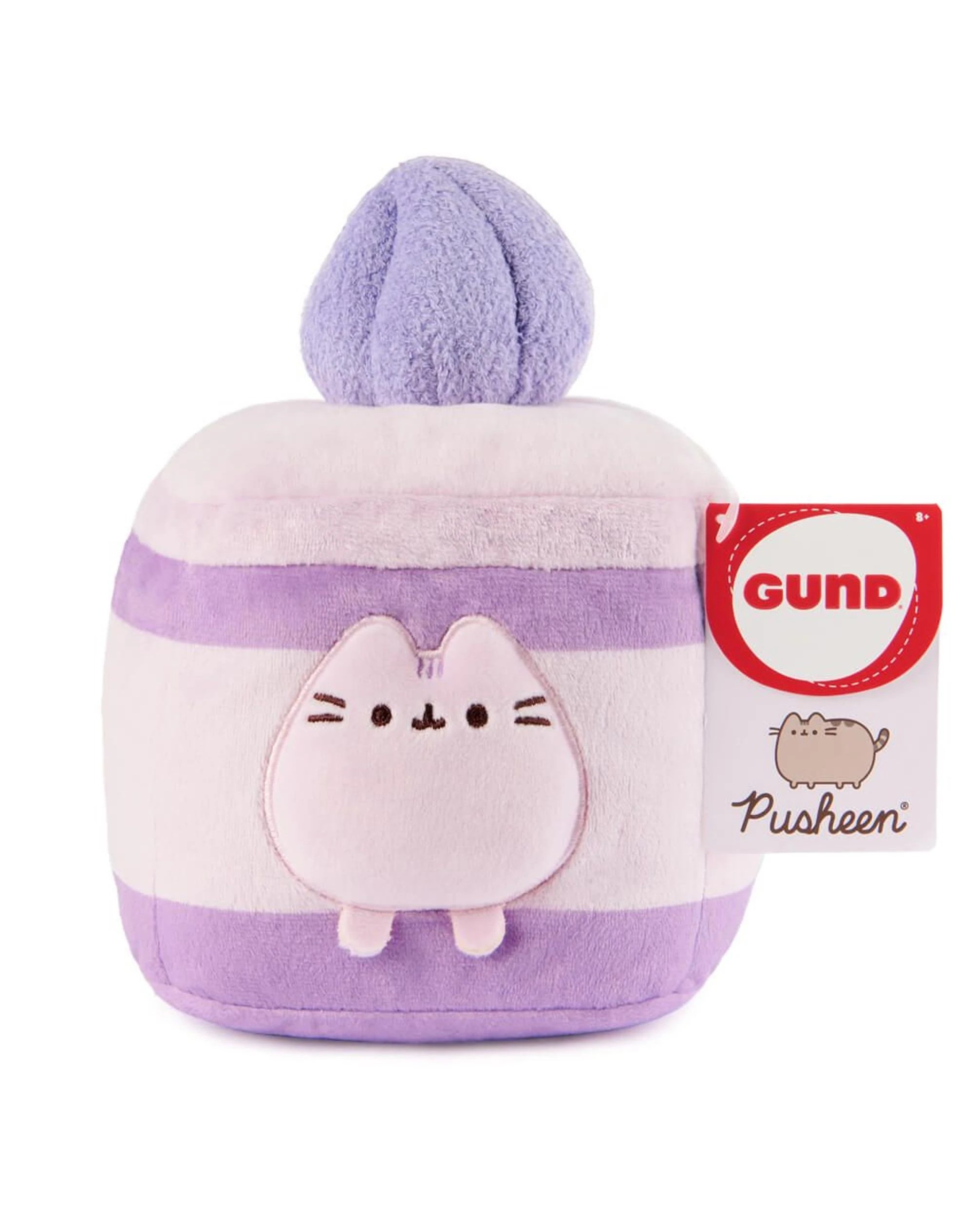 1 Pusheen Lavender Cake Pusheen 15.5cm Plush - Purple, 1 of 3