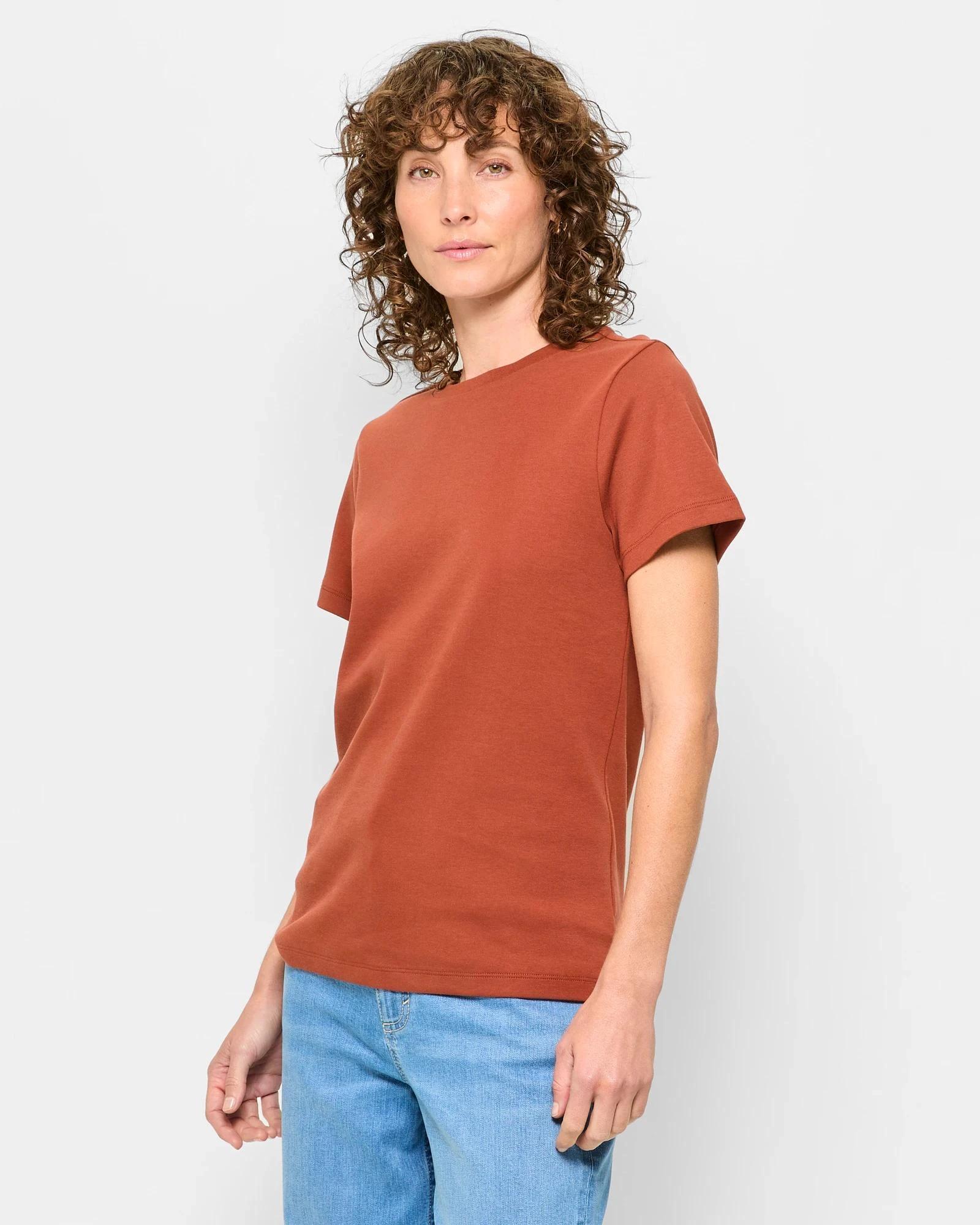 3 Target Australian Cotton Interlock Neat T-Shirt DESERT, 3 of 5