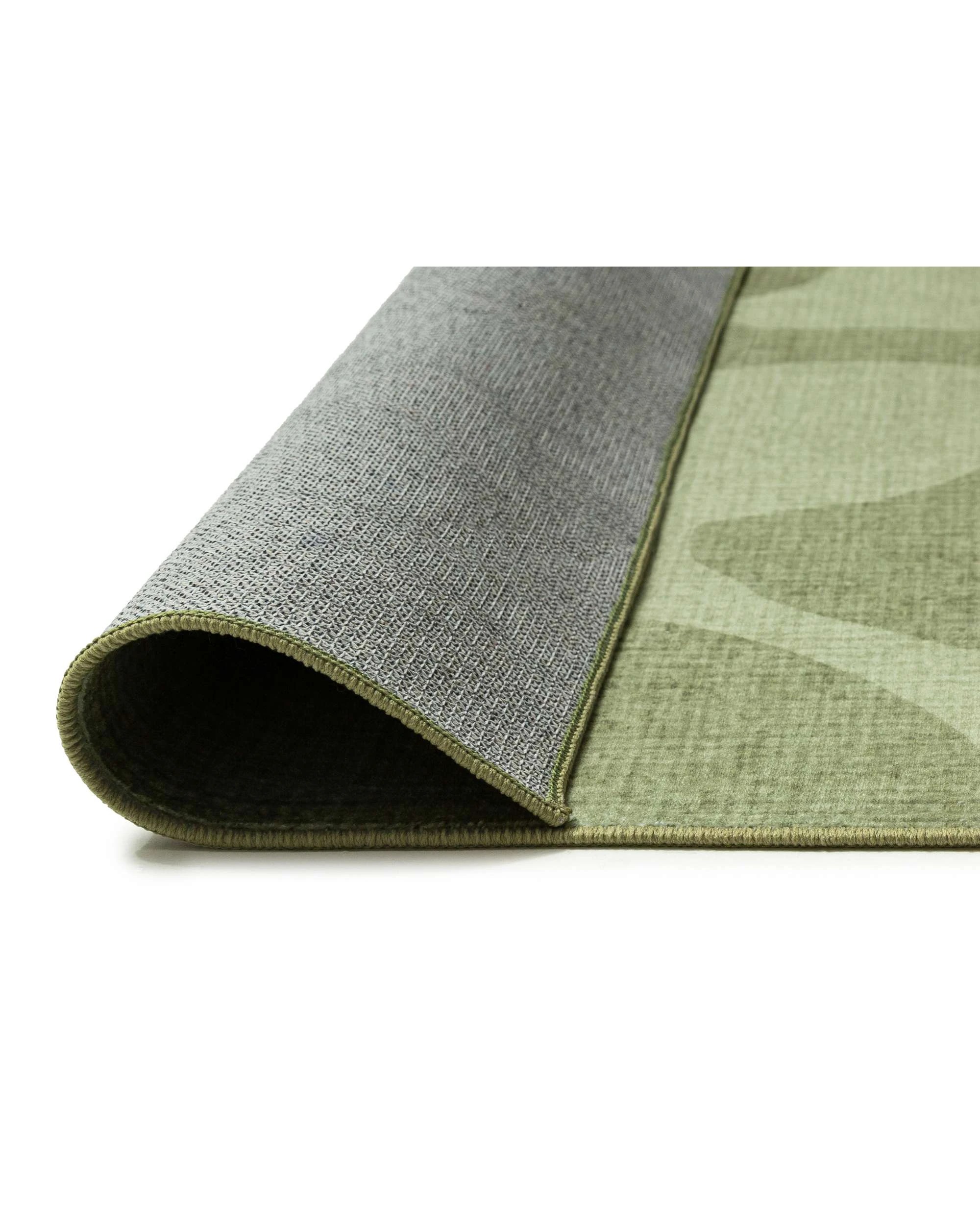 5 Loopsie Knightsbridge Printed Washable Rug-220cm x 150cm - Green, 5 of 8