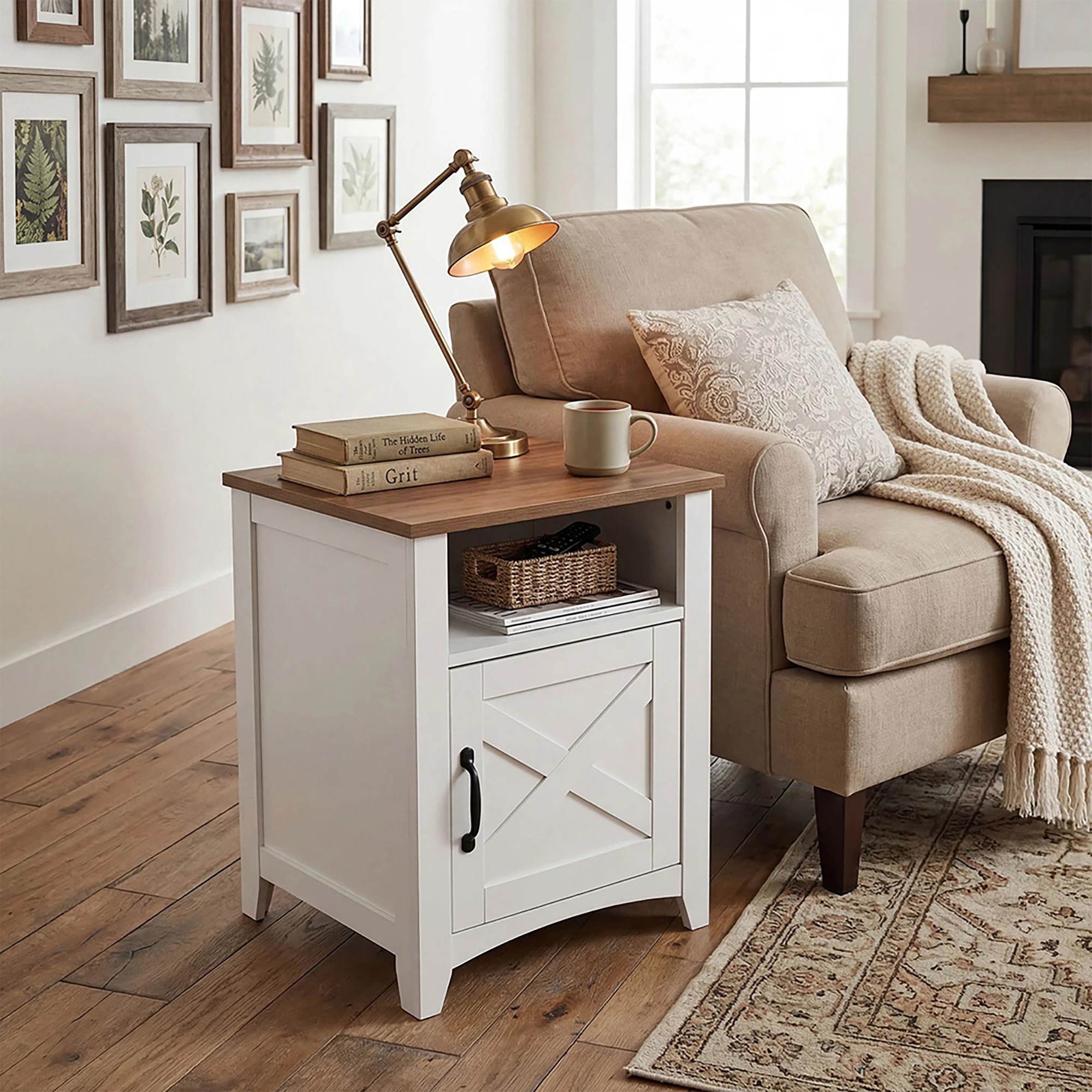 8 Levede Bedside Tables Nightstands Set of 2 Storage Cabinet Bedroom - White, 8 of 9