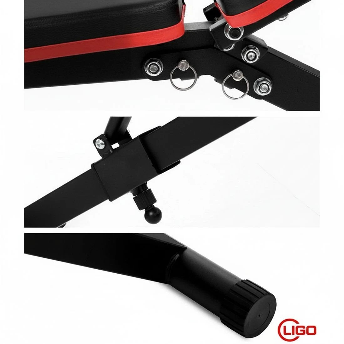 6 Everfit Weight Bench Adjustable FID Bench Press Home Gym 150kg Capacity - Black, 6 of 6