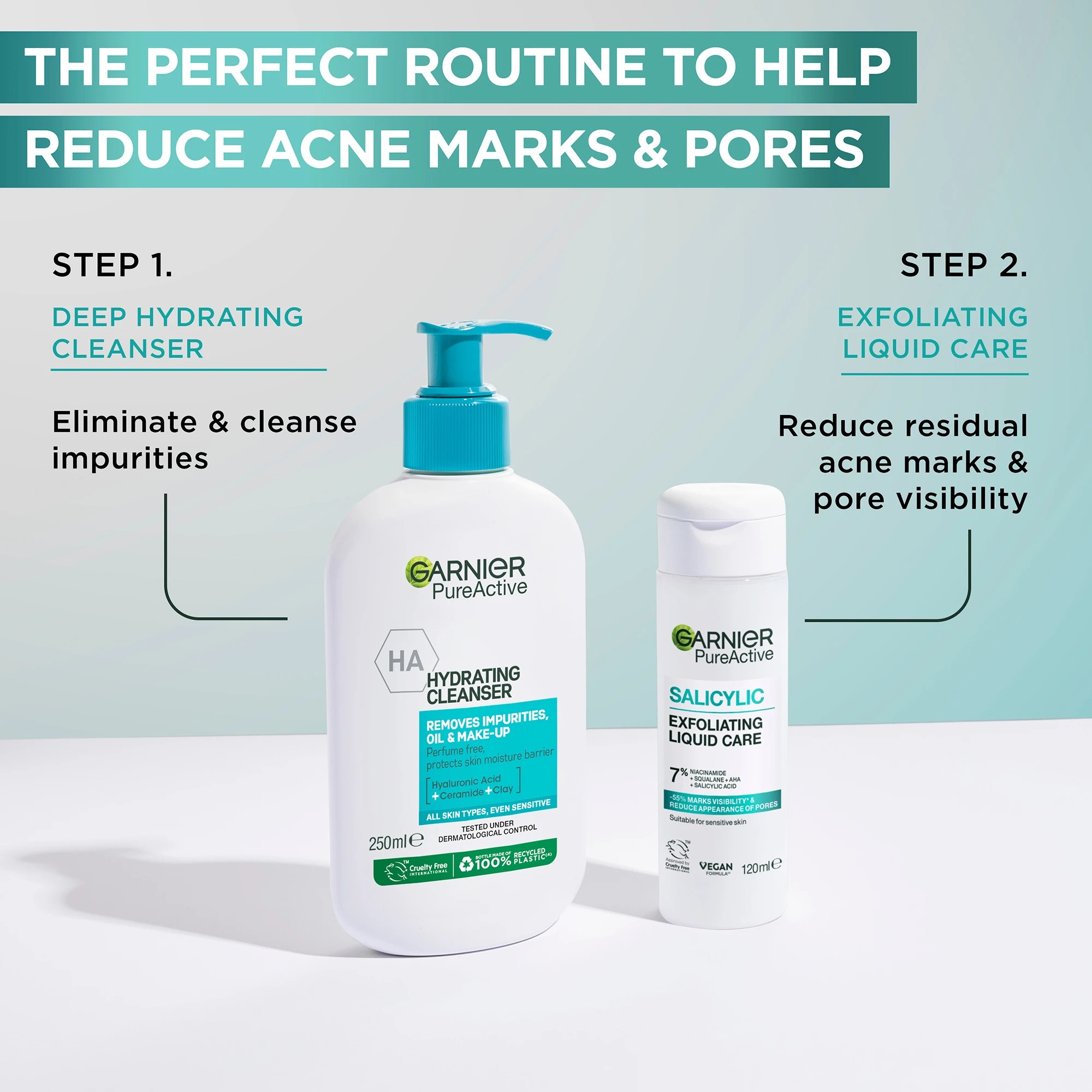 6 Garnier PureActive Salicylic Exfoliating Liquid Care 120ml - 7% Niacinamide, Squalane, AHA and Salicylic Acid, 6 of 6