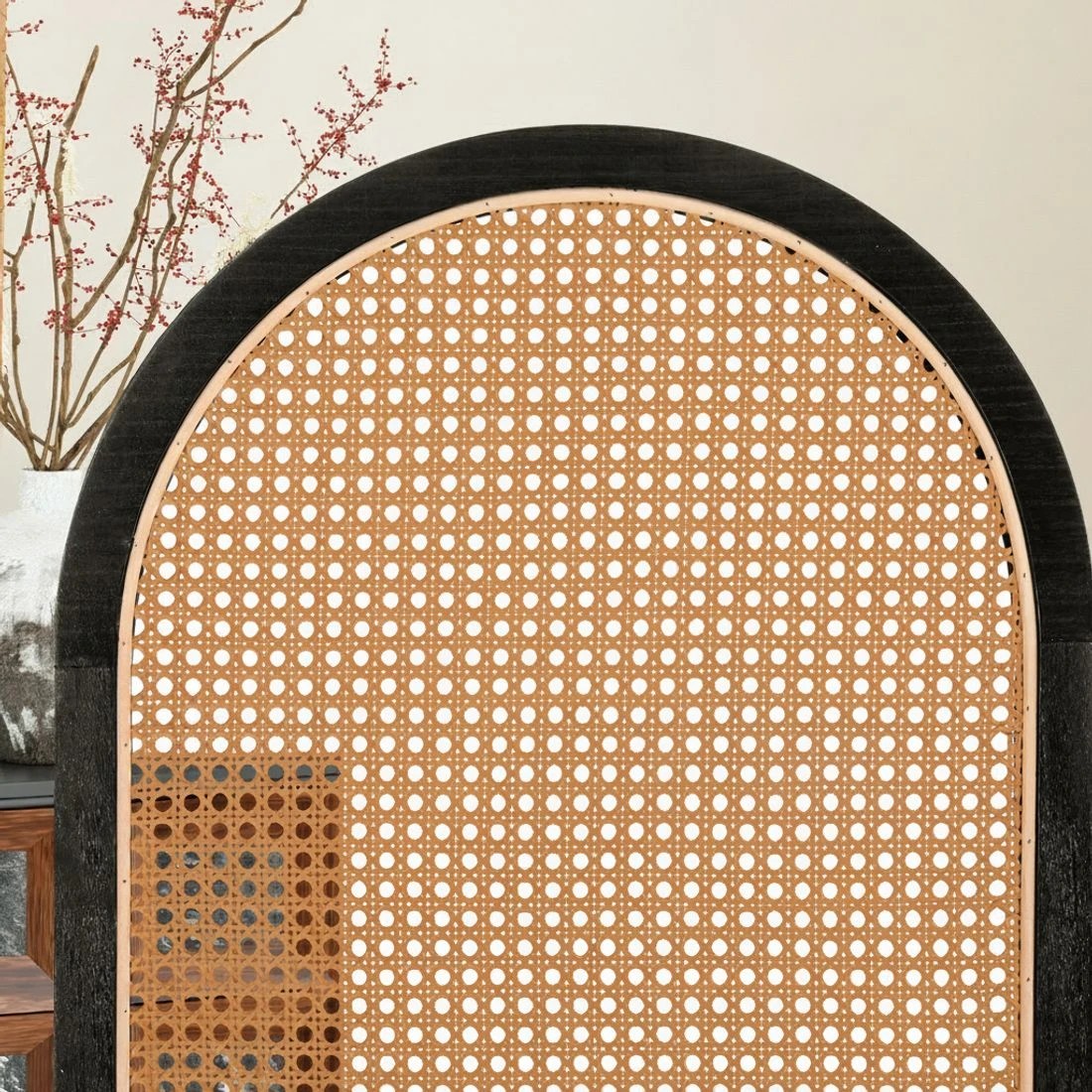 5 Artiss 3 Panel Room Divider Screen 151x180cm Rattan - Brown, 5 of 7