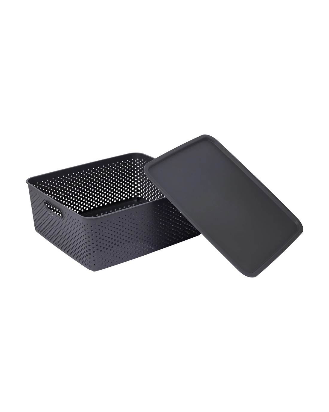 Anko 19L Dot Container - Charcoal - Grey - Kmart