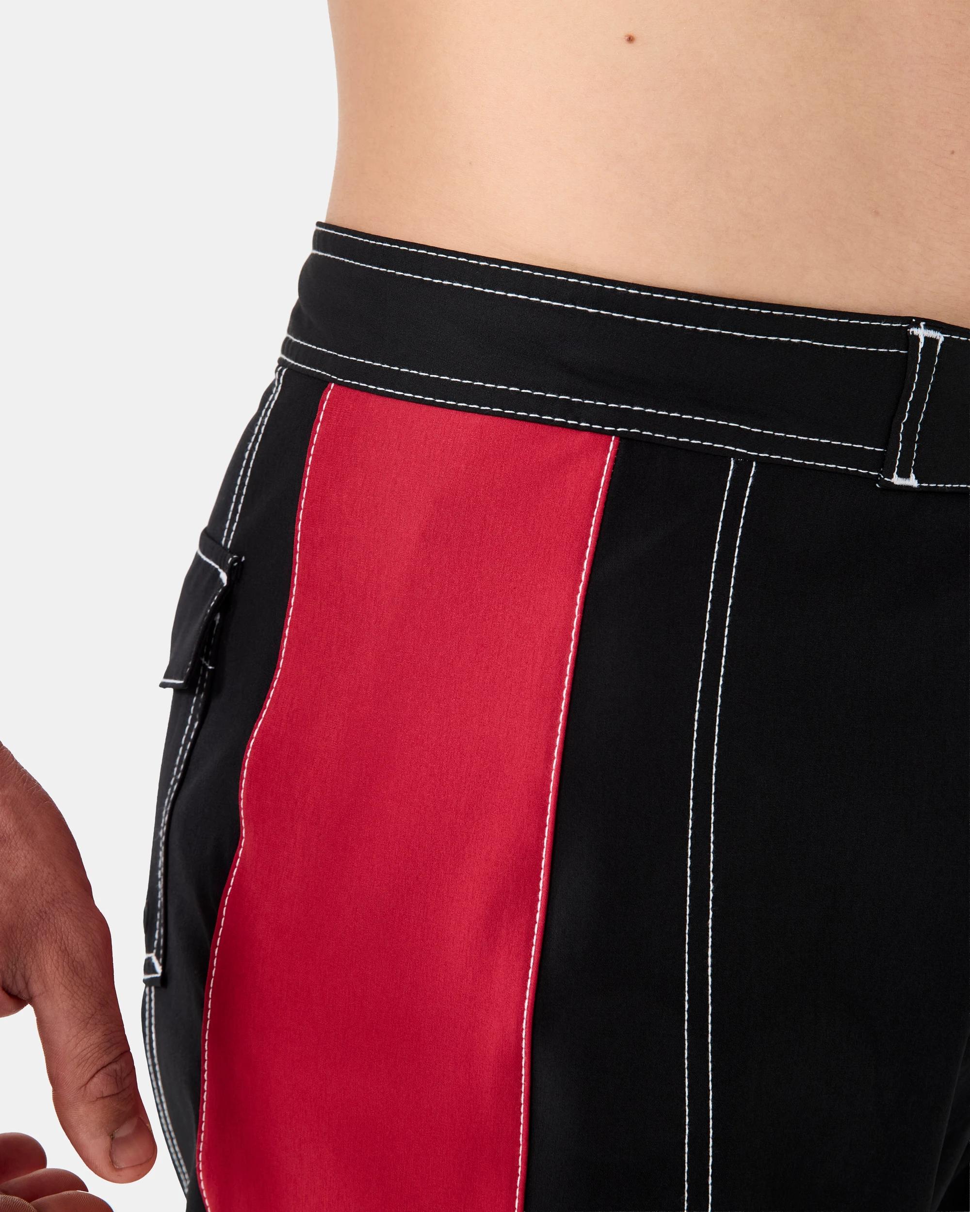 5 Spliced Stretch Swim Boardshorts Black, 5 of 9