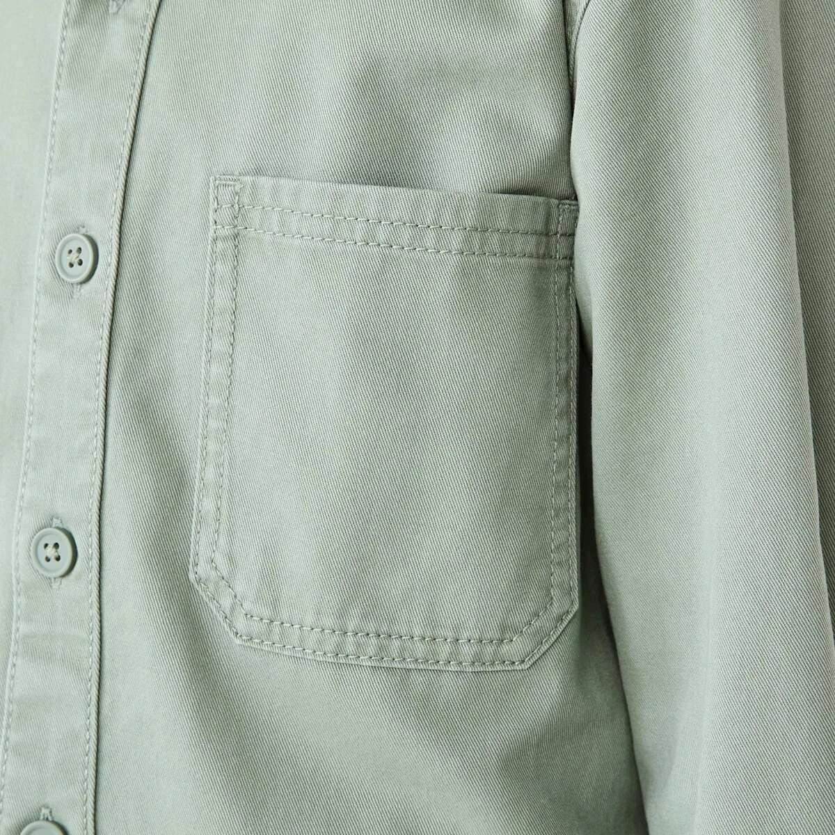 5 Twill Utility Overshirt Lpad Green, 5 of 10
