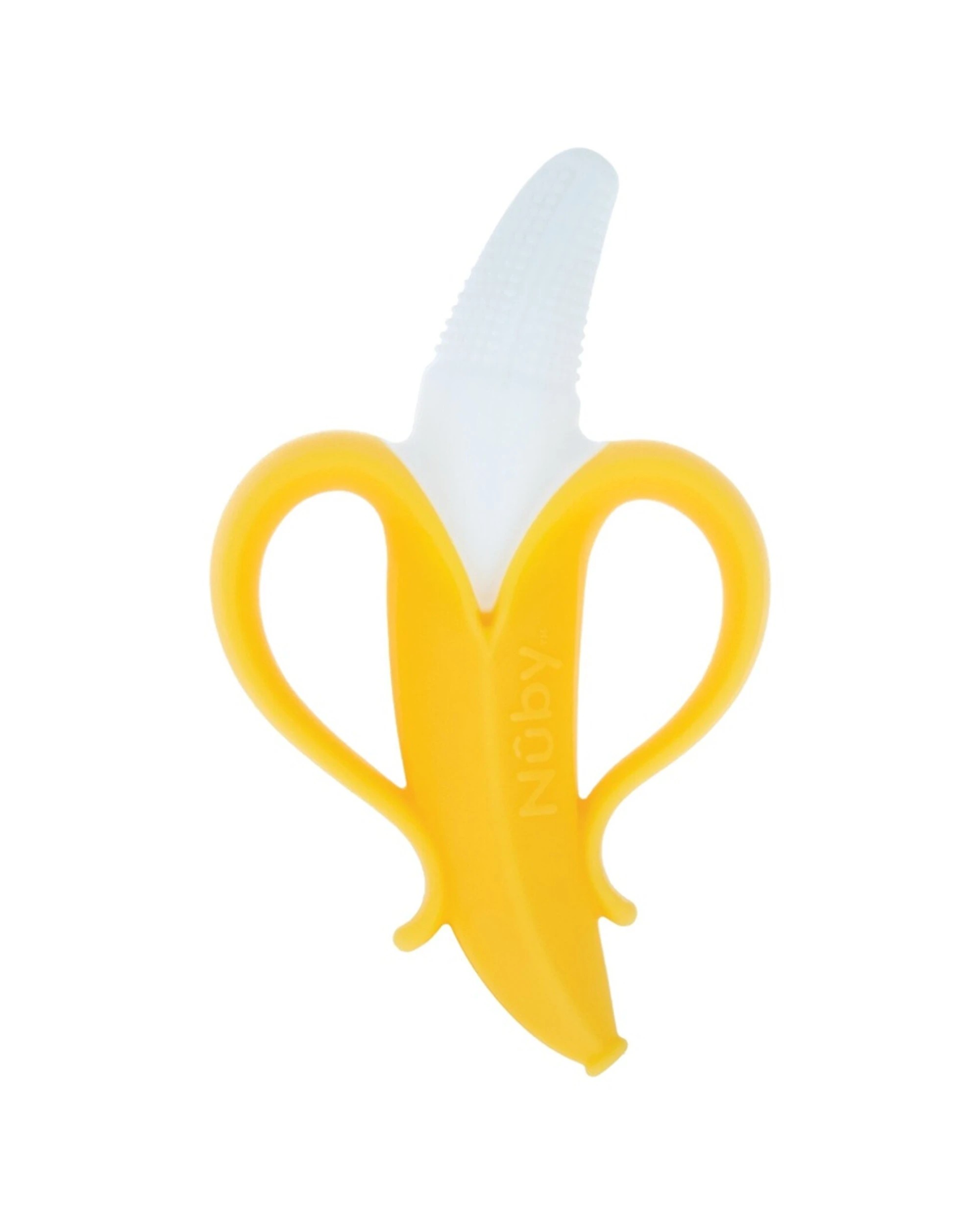 3 Nuby 6pc NanaNubs Banana Gum Massaging Toothbrush Baby Teether - Yellow, 3 of 4