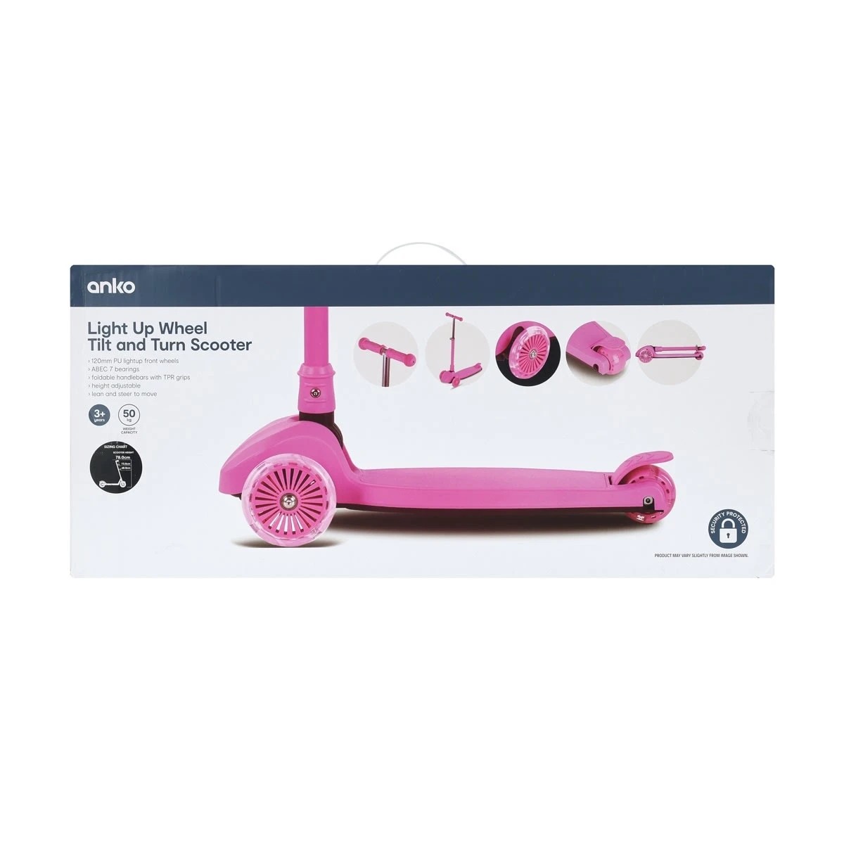 9 Light Up Wheel Tilt and Turn Scooter - Pink, 9 of 9