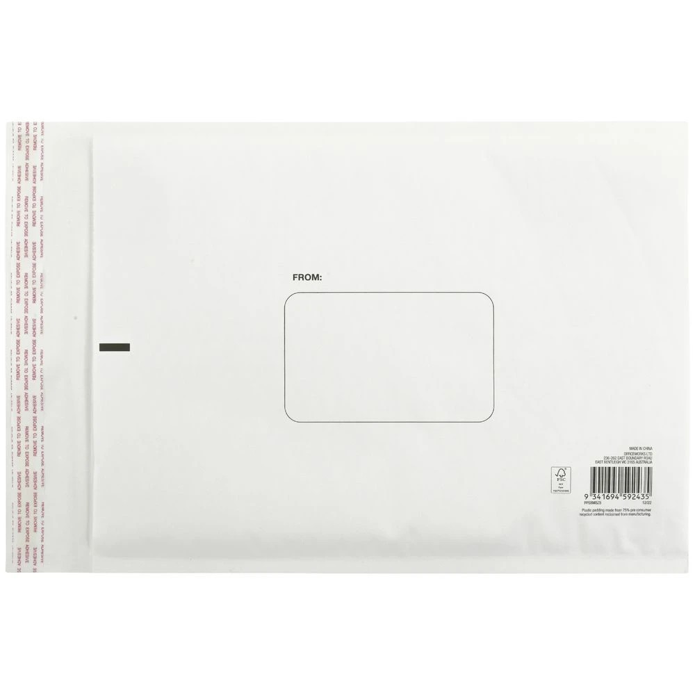 2 PPS Bubble Mailing Bag Size 5 285 x 430mm White, 2 of 2