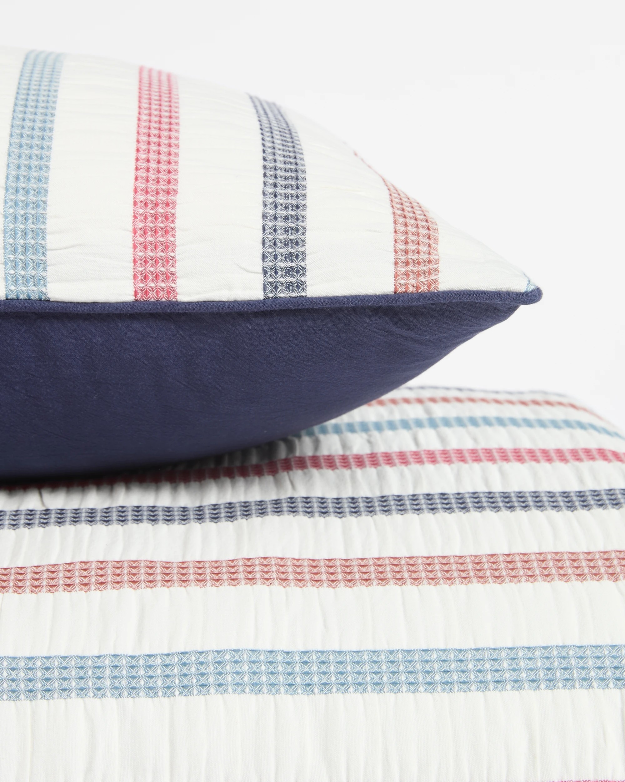 9 Target Frankie Waffle Stripe Seersucker Kids Quilt Cover Set - Queen Bed - Blue, 9 of 9