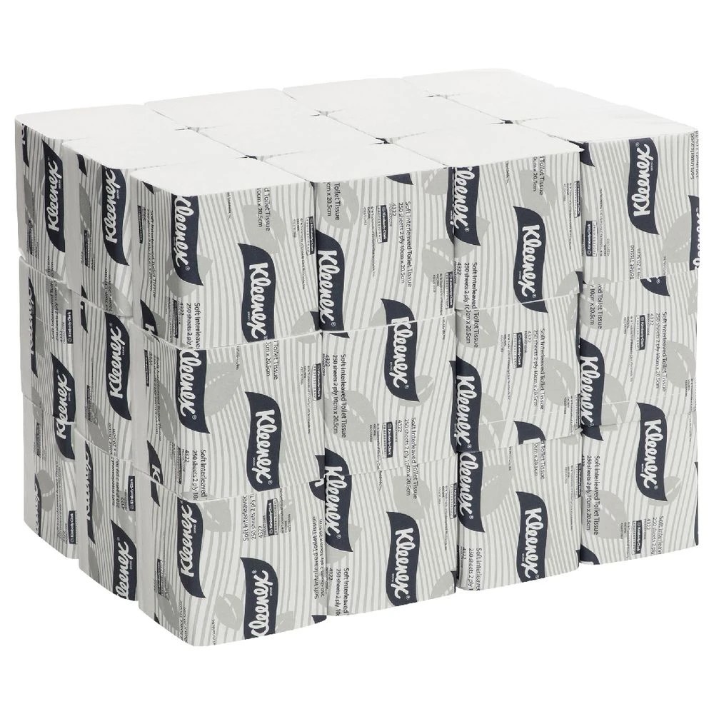 2 Kleenex Executive Soft Interleaved 2 Ply Toilet Paper 36 Pack, 2 of 3