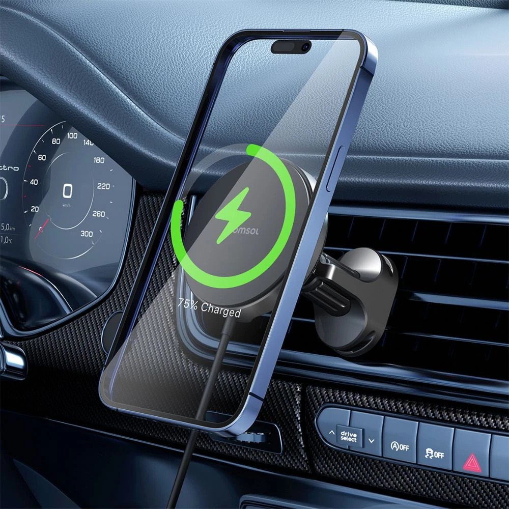 4 Comsol Drive Qi2 Wireless Car Charger Black, 4 of 5