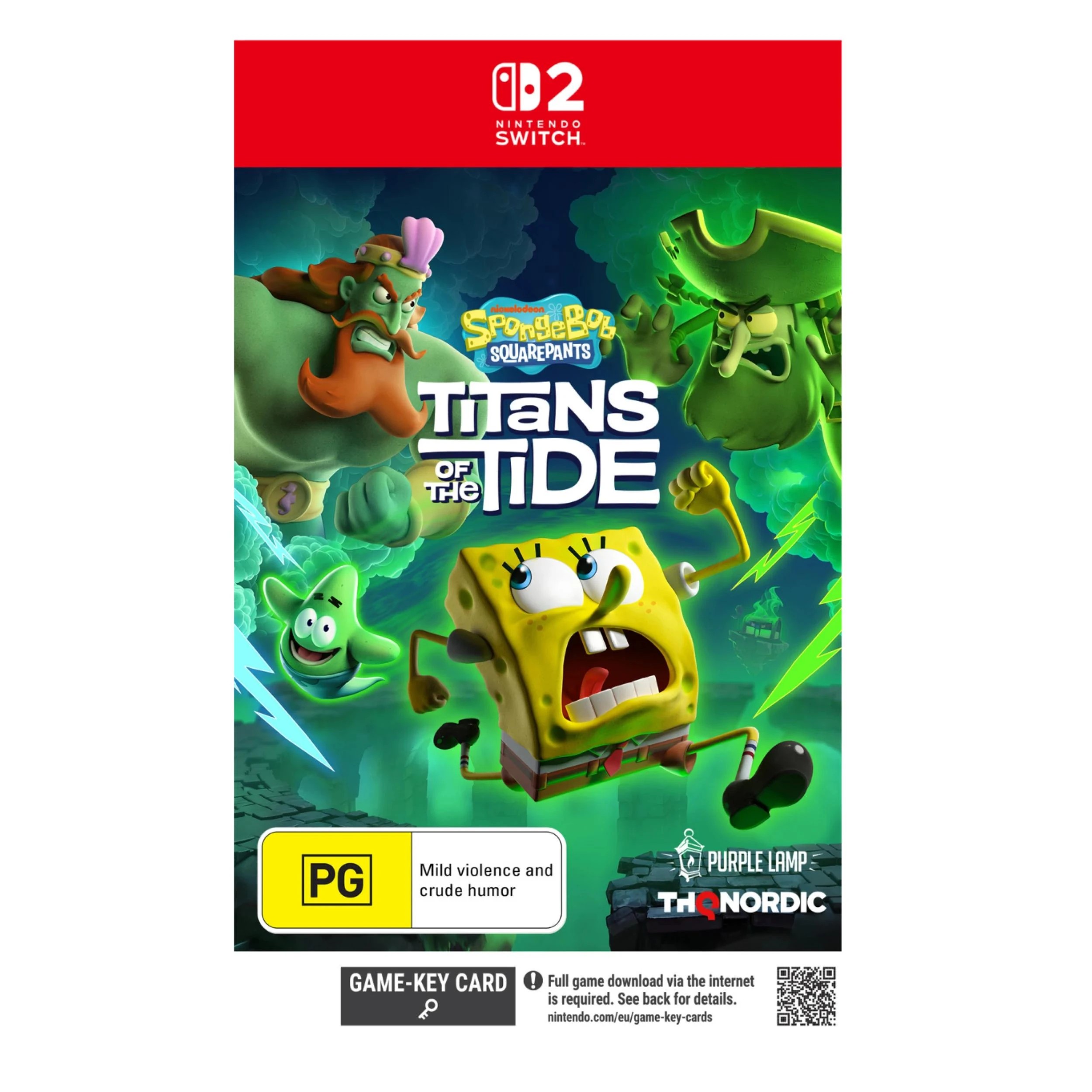 1 SpongeBob SquarePants: Titans of the Tide (Code in Box) - Nintendo Switch 2 - Multi, 1 of 4