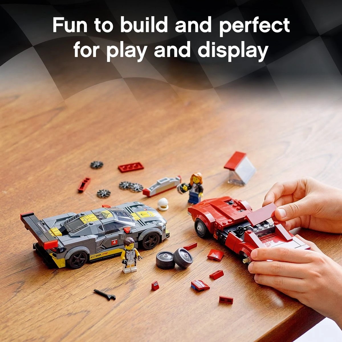 8 LEGO Speed Champions Chevrolet Corvette C8.R Race Car and 1968 Chevrolet Corvette 76903, 8 of 9