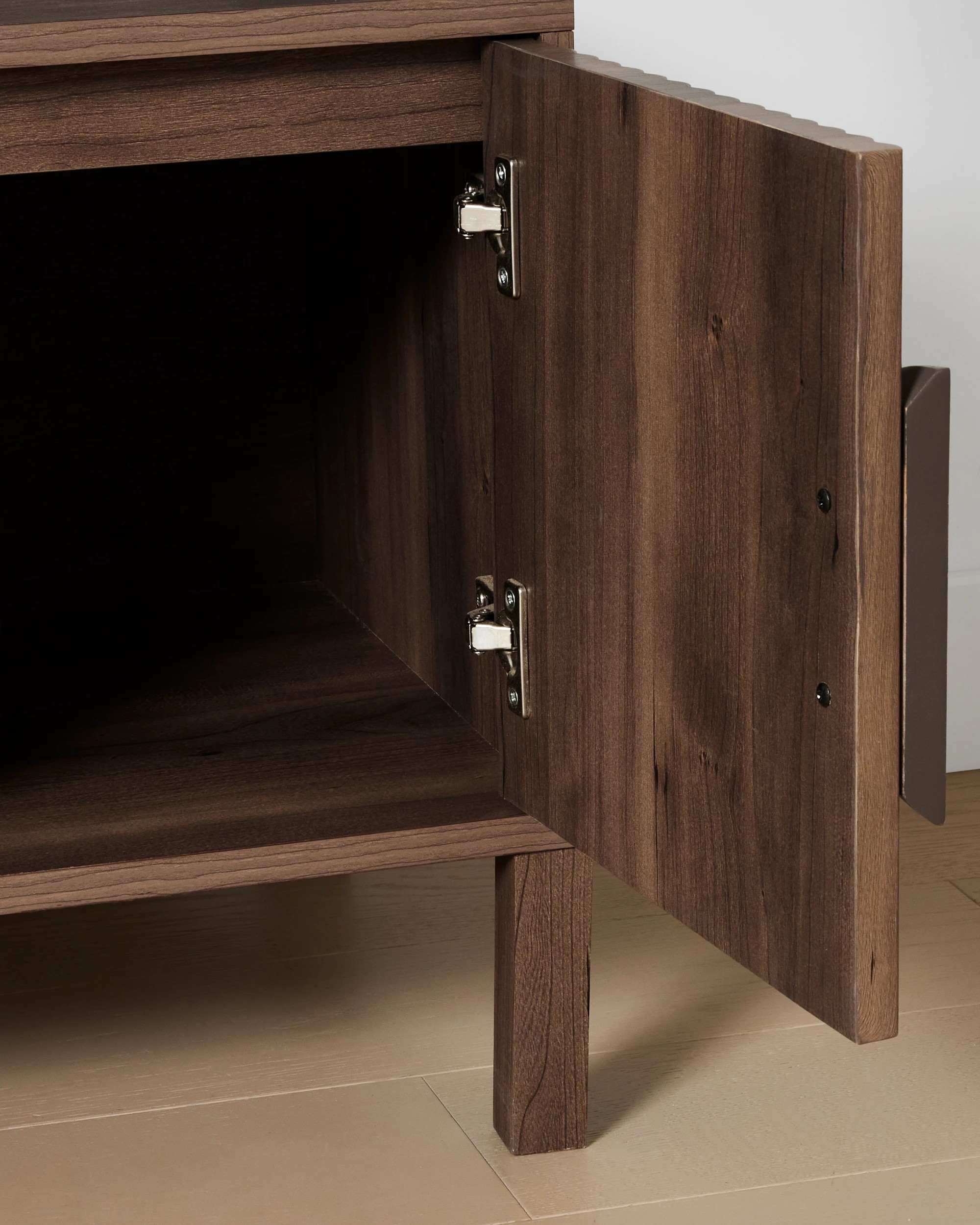 7 Ryan Wide Bookshelf with Doors - Walnut, 7 of 7