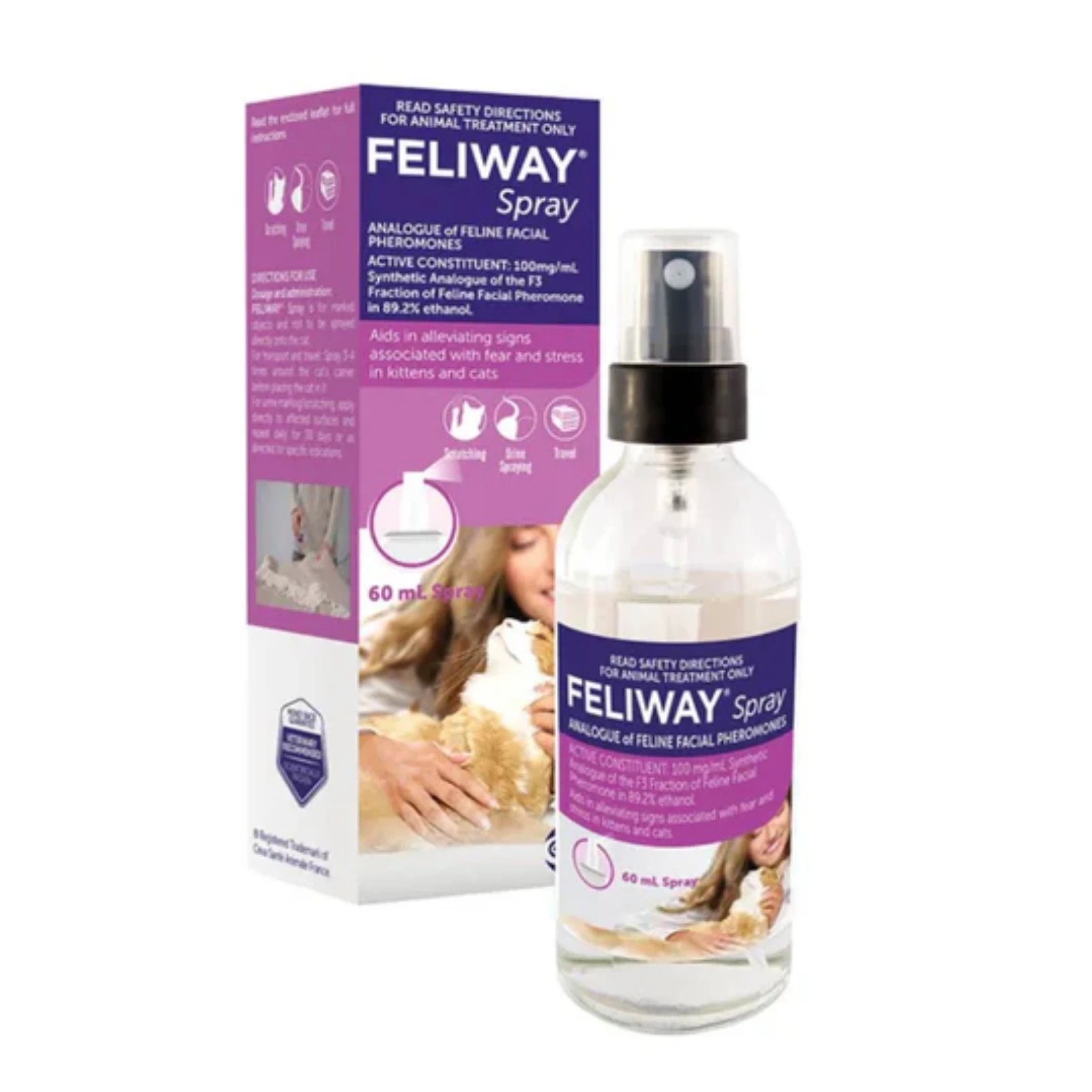 1 Feliway Spray For Cats 60ml, 1 of 2