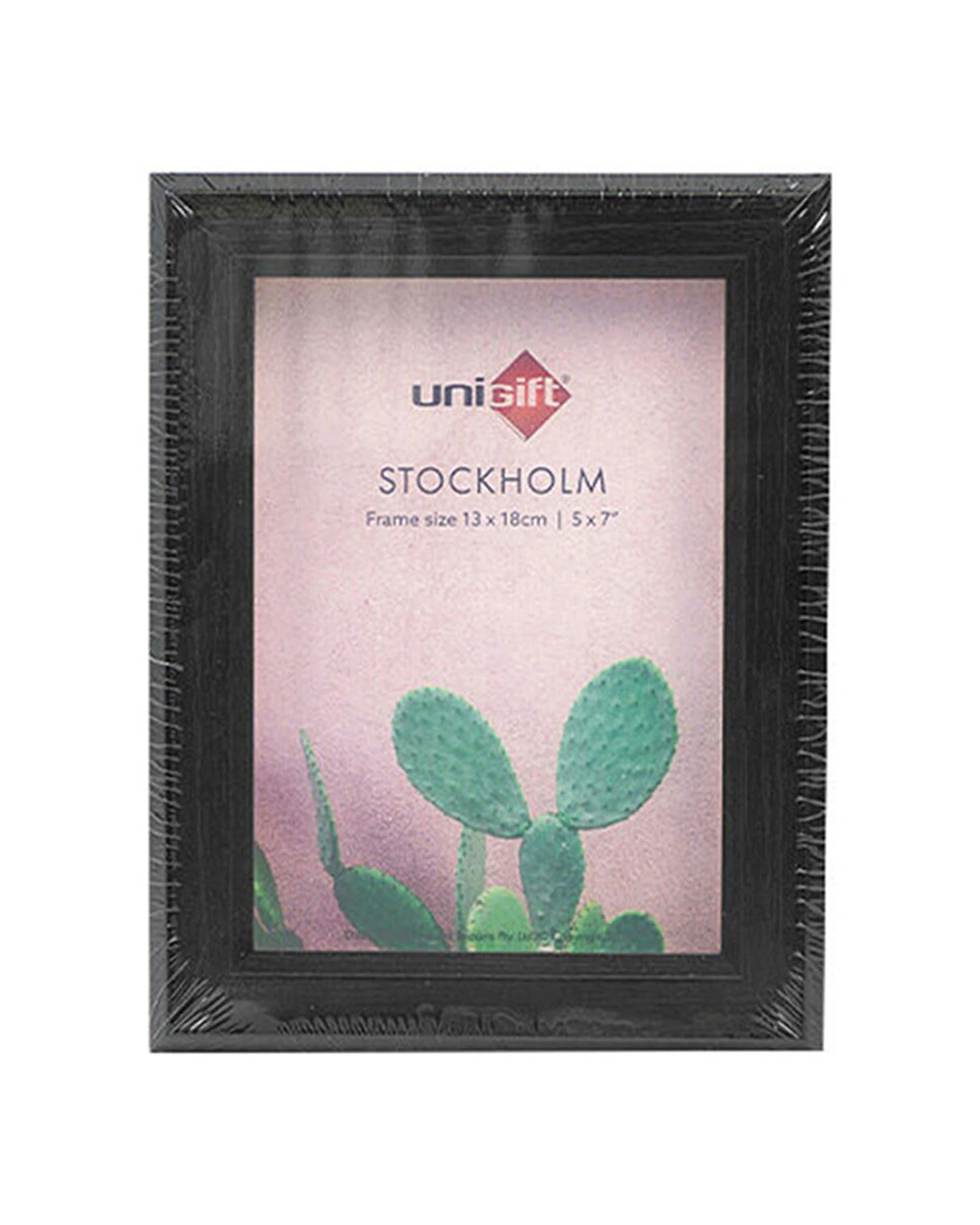 2 Unigift 6pk Stockholm Wooden Glass Picture Photo Frame 13x18cm - Brown, 2 of 2