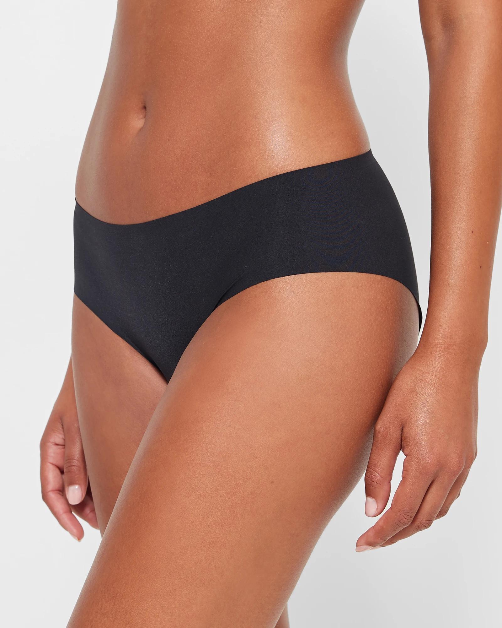 3 Target Womens Bonded No Show Hipster Briefs 2 Pack BLACK, 3 of 4