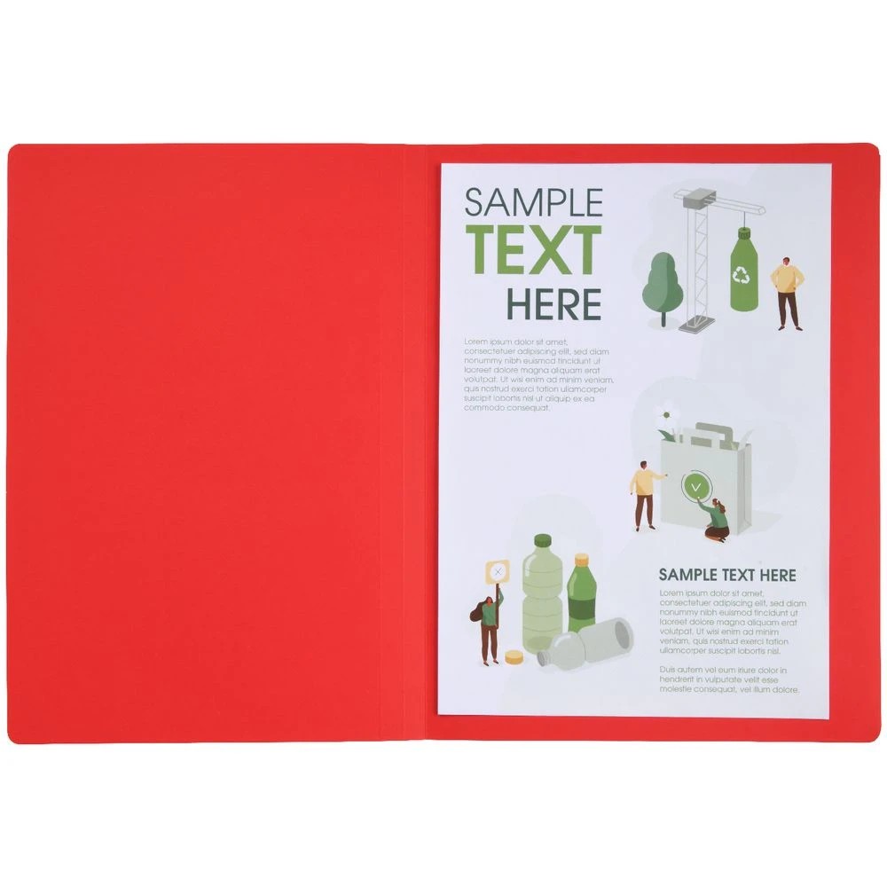 4 J.Burrows A4 Manila Folder Red 25 Pack, 4 of 4