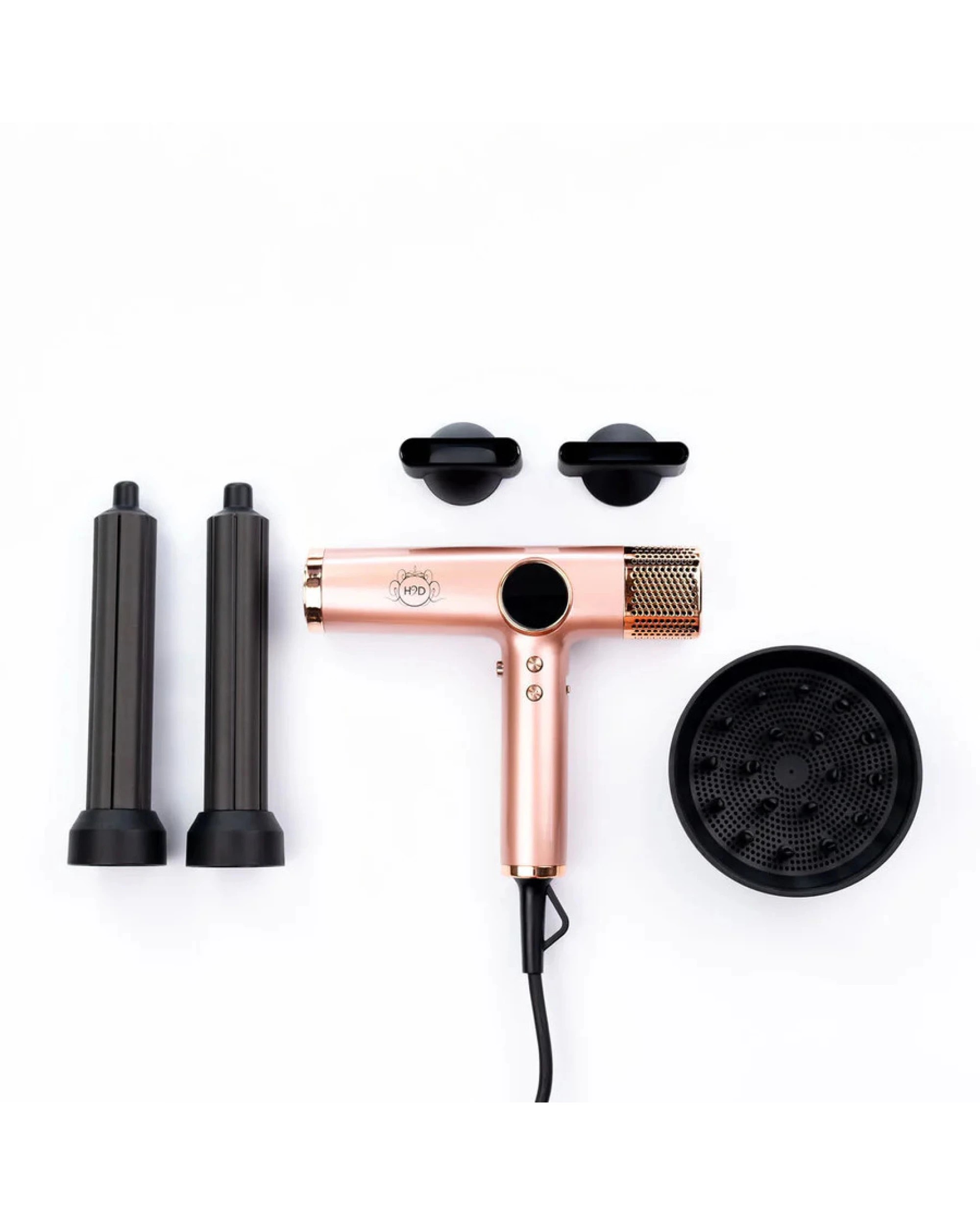 1 H2D 4-in-1 Xtreme Ionic Magnetic Hairdryer + Styler Styling Iron in Rose Gold, 1 of 7