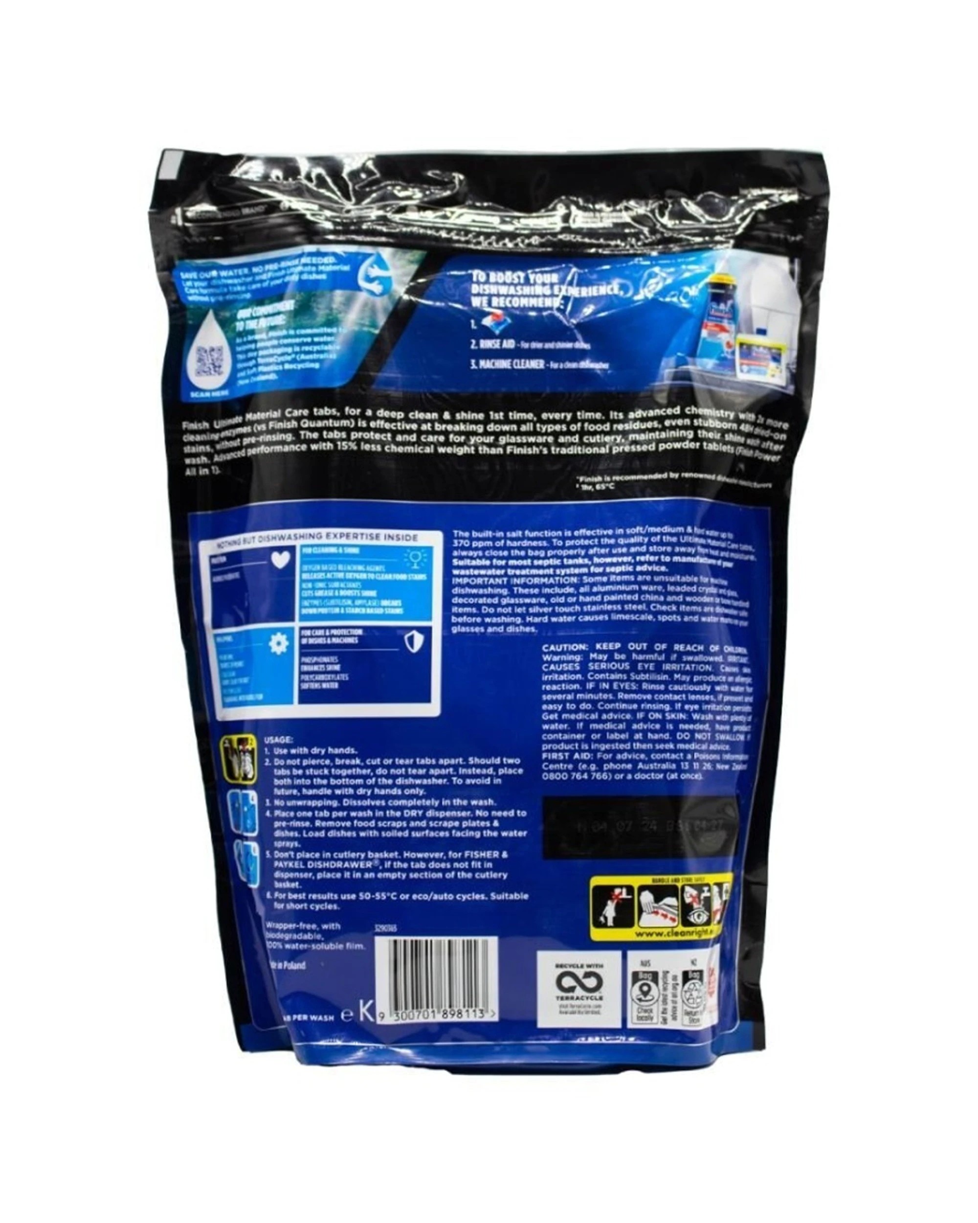 2 Finish Powerball Ultimate AllIn1 Dishwasher Tablets 5 Pack 70pc Bulk, 2 of 3