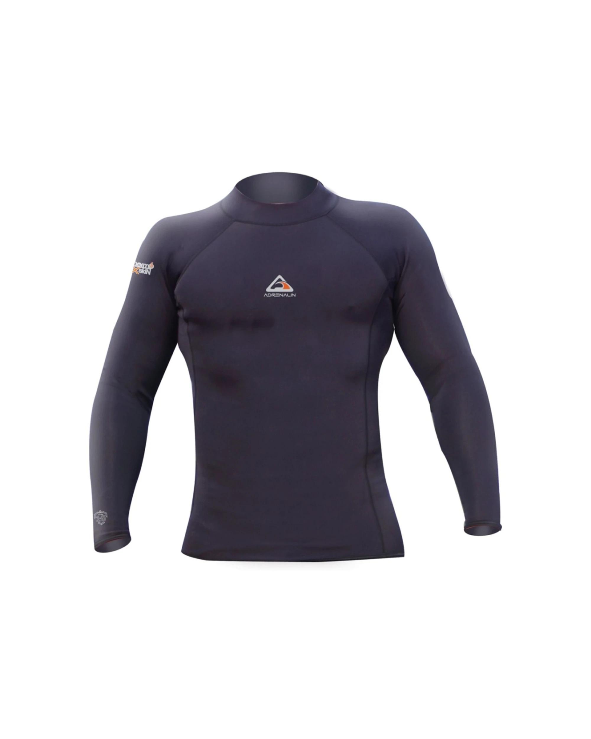 1 Adrenalin Warmest Neoprene Junior Kids Surf/Swim/Snorkel Rash Guard - 10 - Black BLACK, 1 of 3