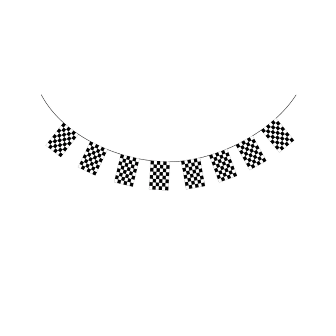 4 BR Costumes Checkered Bunting Flag for Celebrations and Events, 4 of 5
