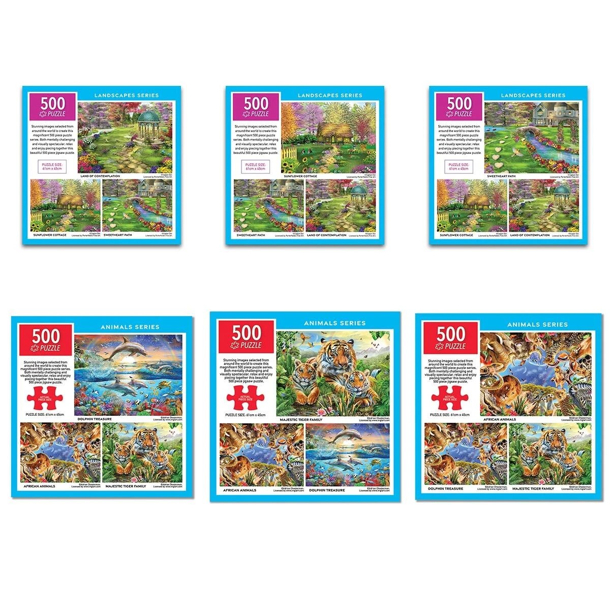 8 500 Piece Arrow Animals Puzzle - Assorted, 8 of 8