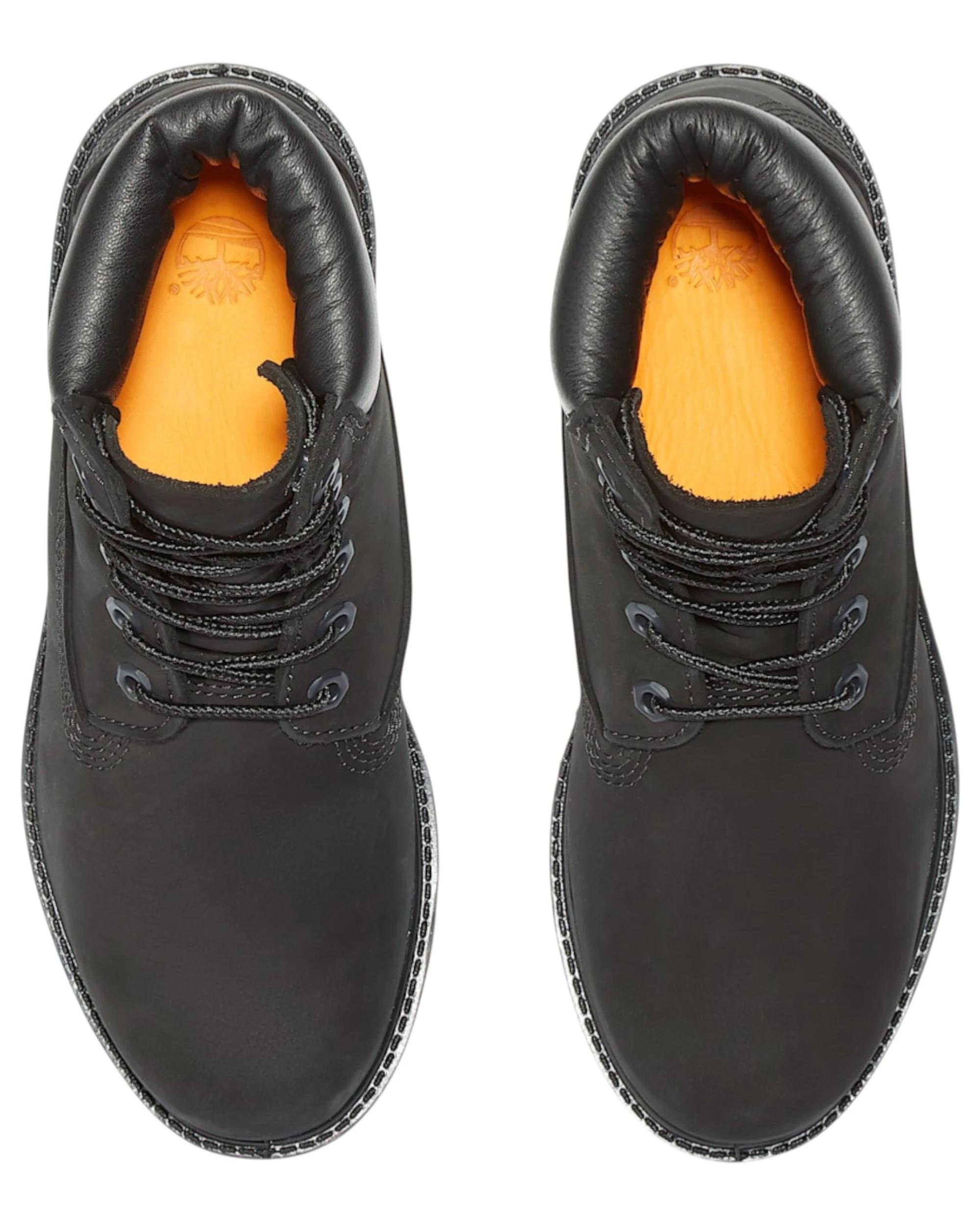 4 Timberland Womens 6-Inch Premium Black Nubuck Waterproof Boots BLACK, 4 of 7