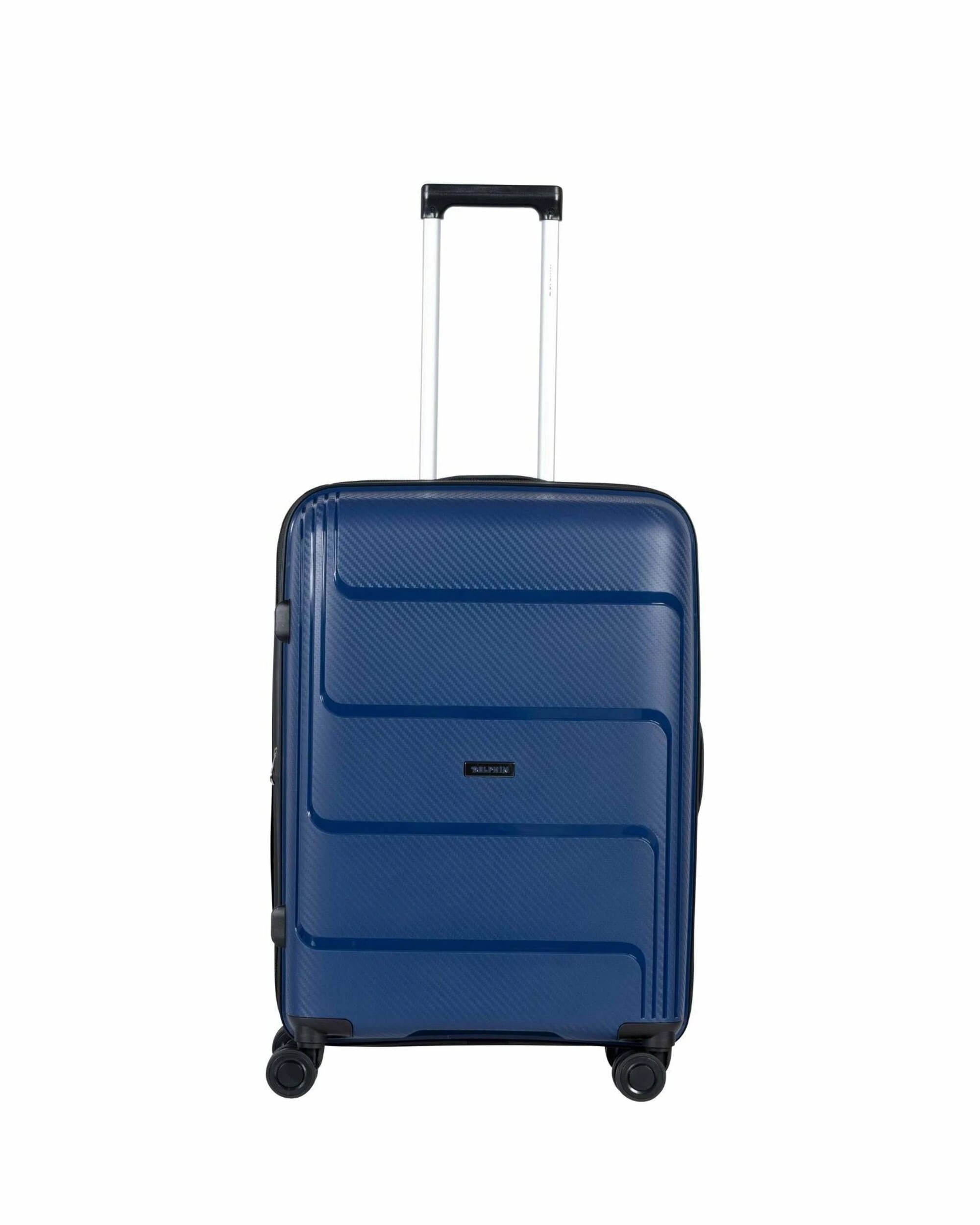 2 Delphin Verona Hardside Medium Spinner Suitcase - 68cm - Blue, 2 of 5