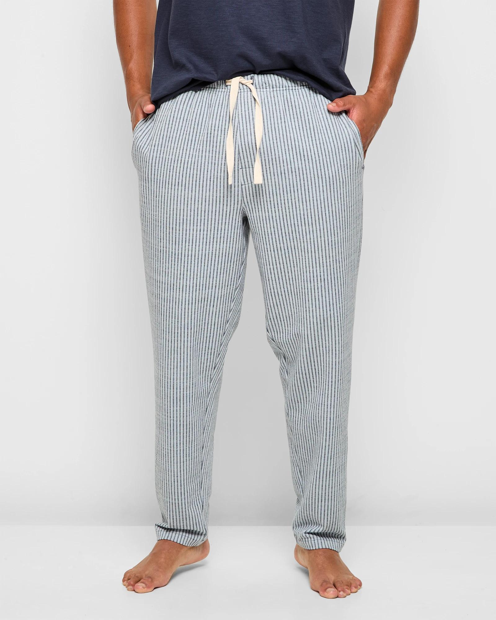 1 Australian Cotton Blend Stripe Knit Sleep Pants - Maxx NAVY BLUE, 1 of 5