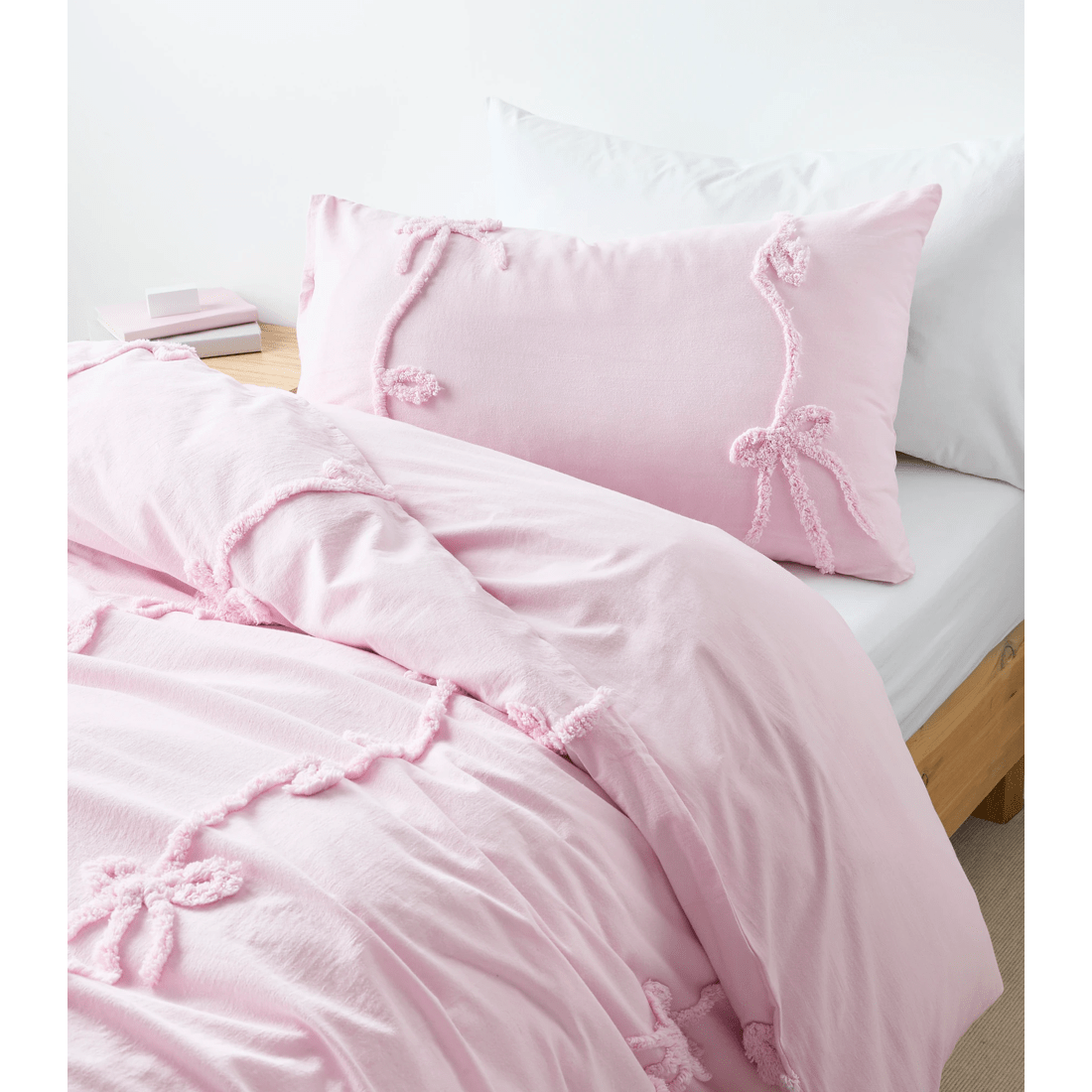 2 Target Bonnie Bows Textured Quilt Cover Set
 - Queen Bed
 - Pink, 2 of 3