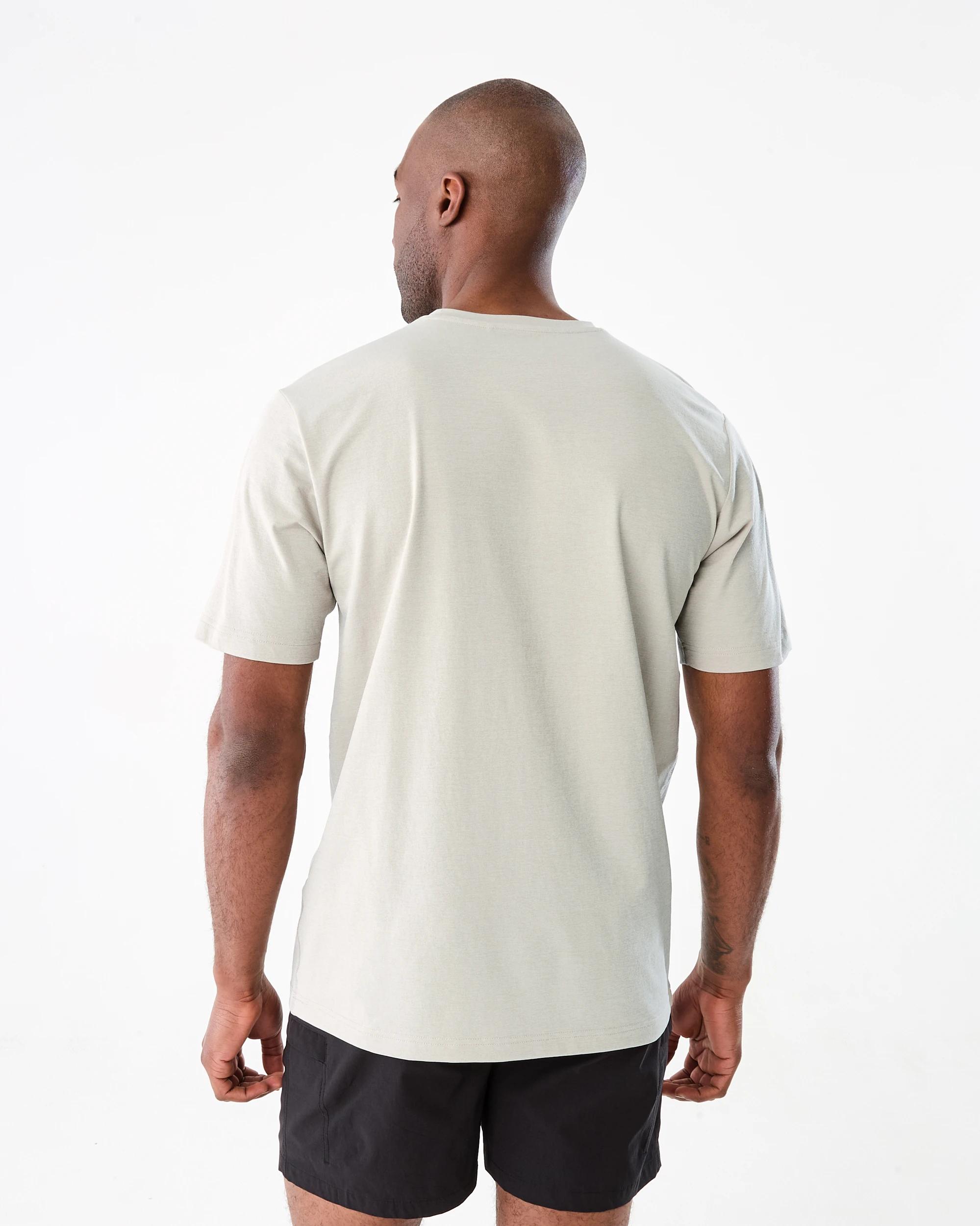 3 Active Mens Regular Training T-shirt Reef Grey, 3 of 5