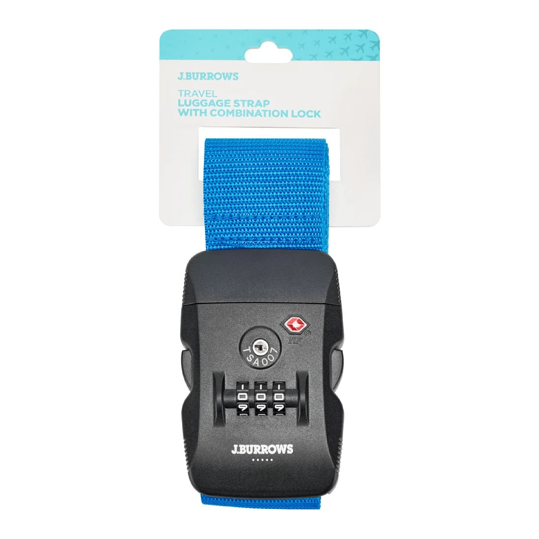 1 J.Burrows Combination Lock with Luggage Strap TSA Approved, 1 of 3