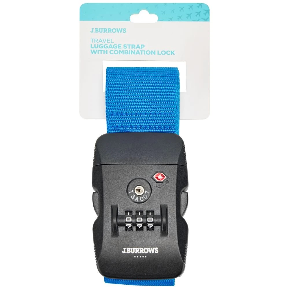 1 J.Burrows Combination Lock with Luggage Strap TSA Approved, 1 of 3