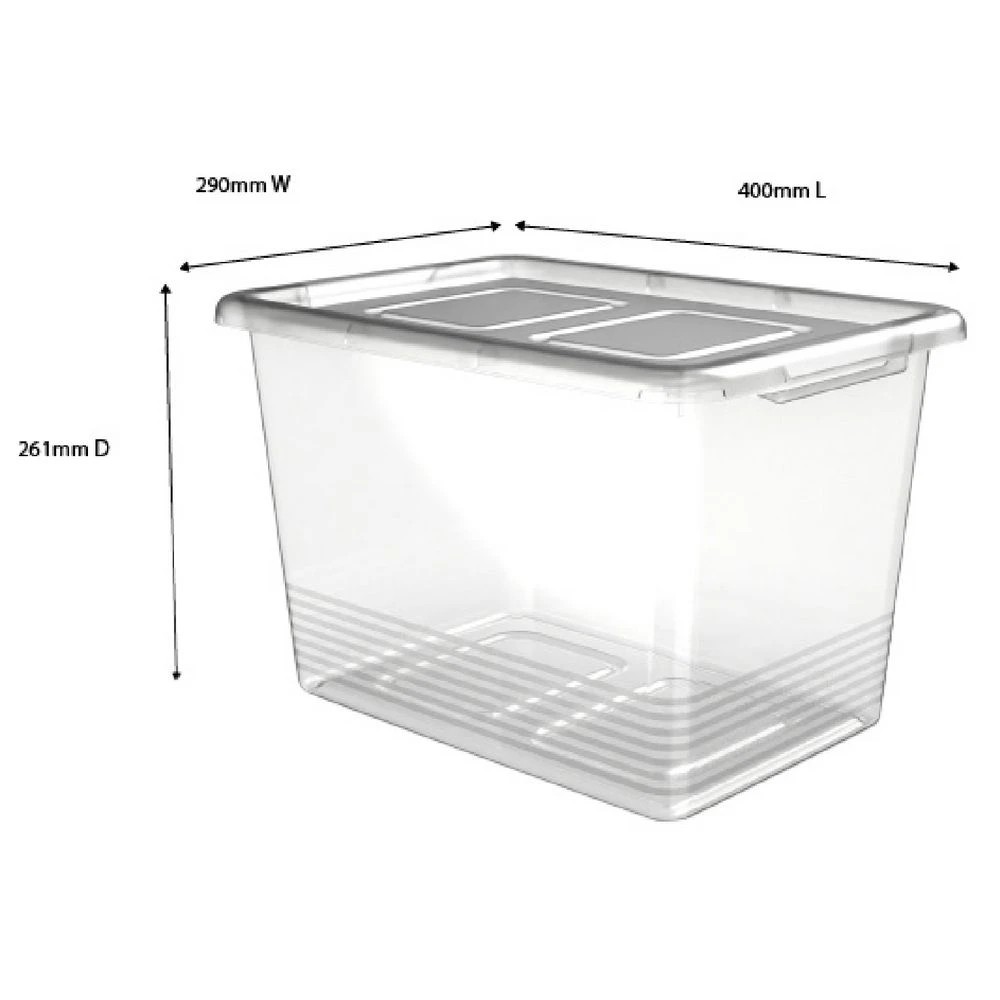 2 J.Burrows 20L Storage Container 4 Pack, 2 of 6