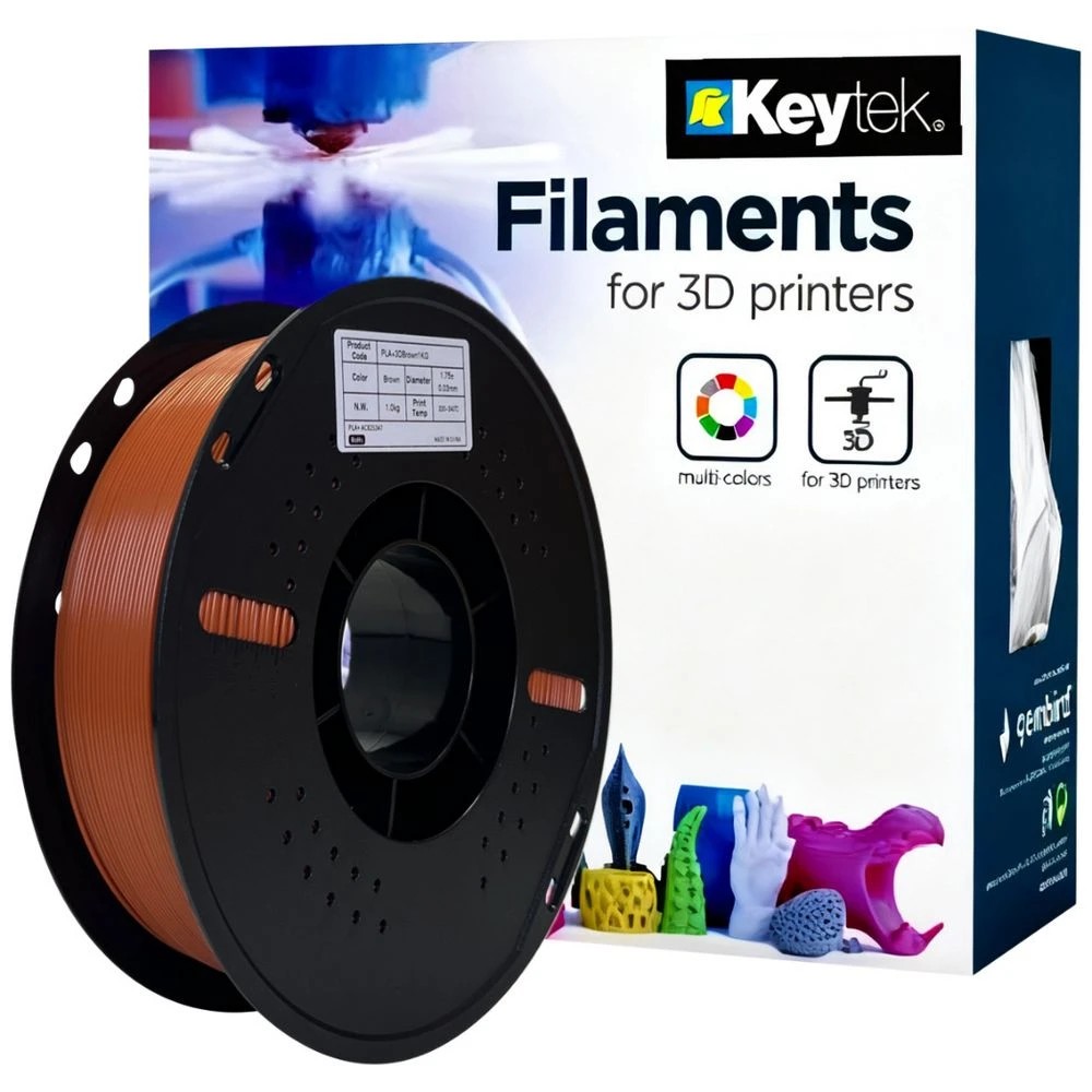 1 Keytek PLA+ 3D Filament Brown, 1 of 1