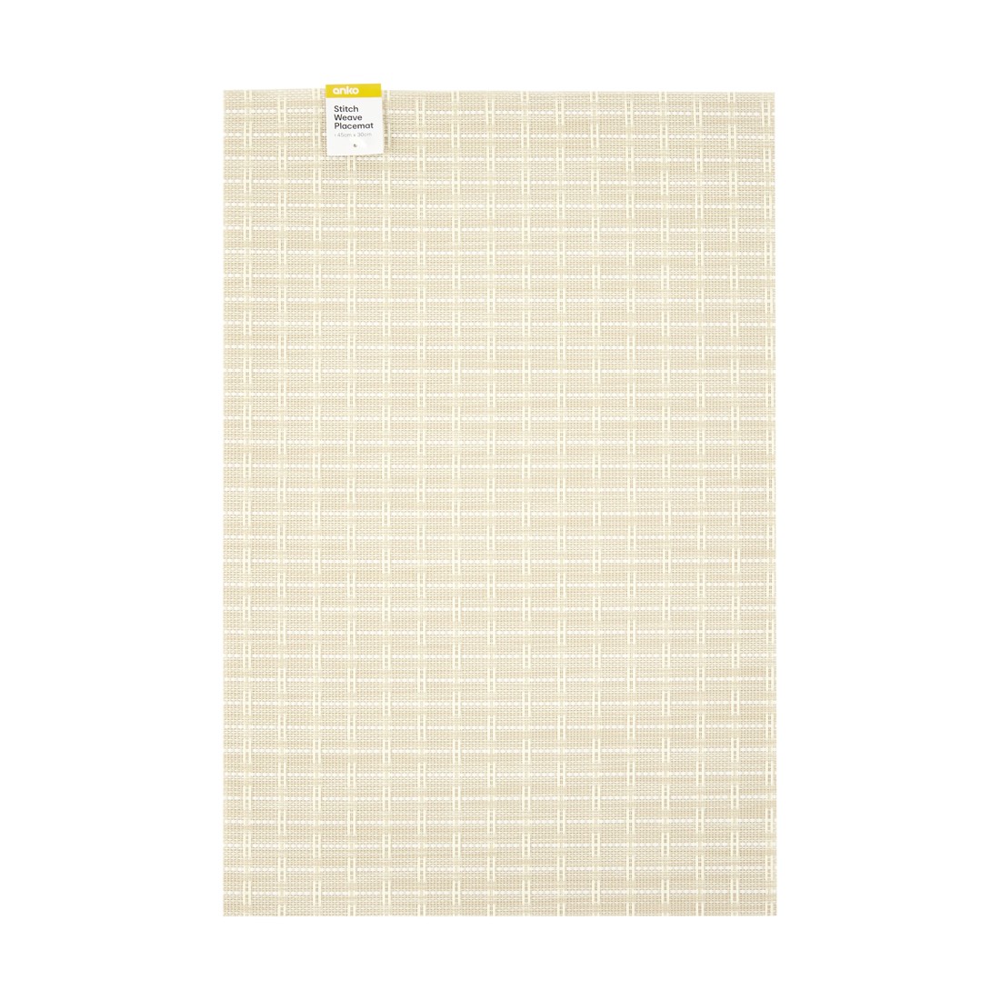 3 Cream Stitch Weave Placemat, 3 of 3