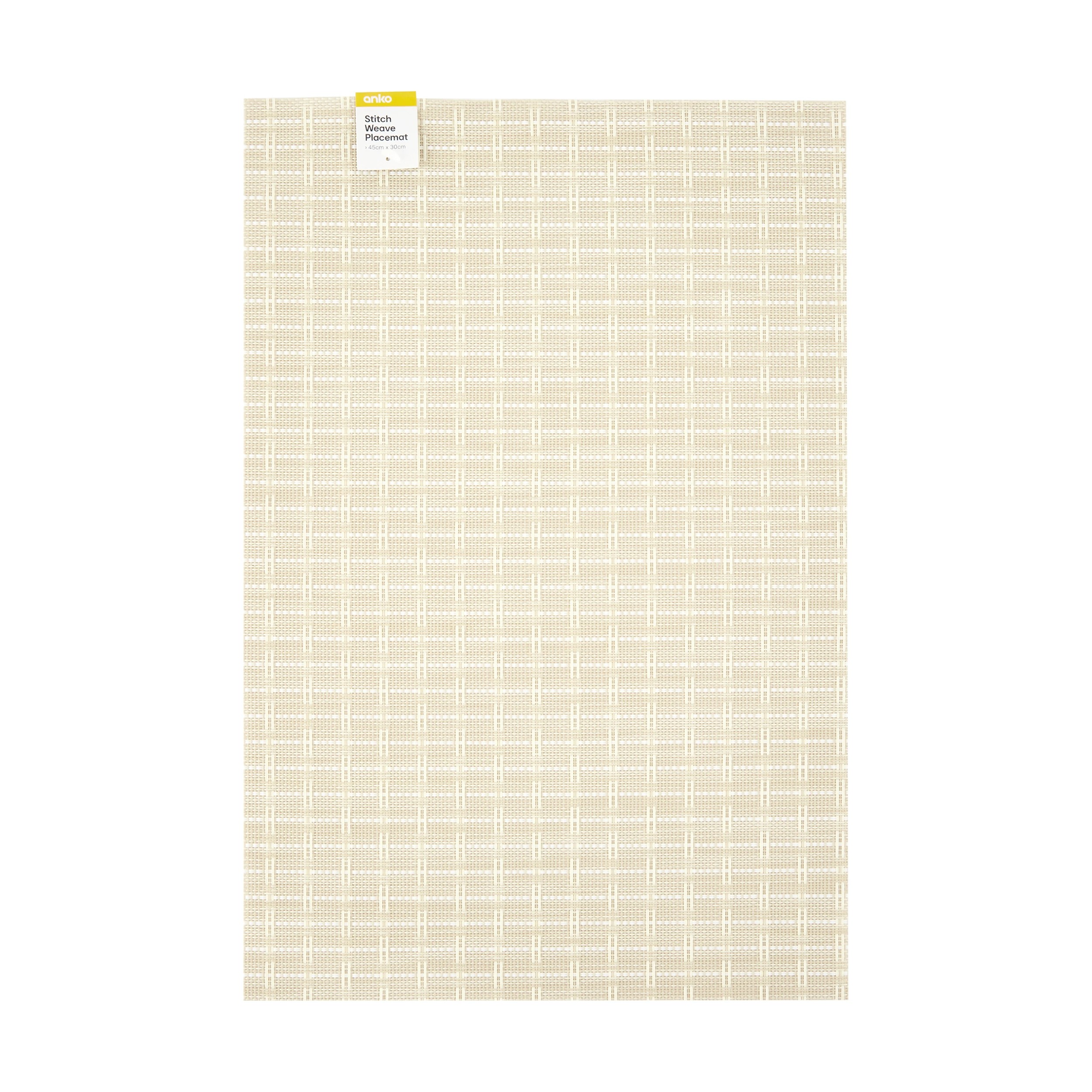 3 Cream Stitch Weave Placemat, 3 of 3