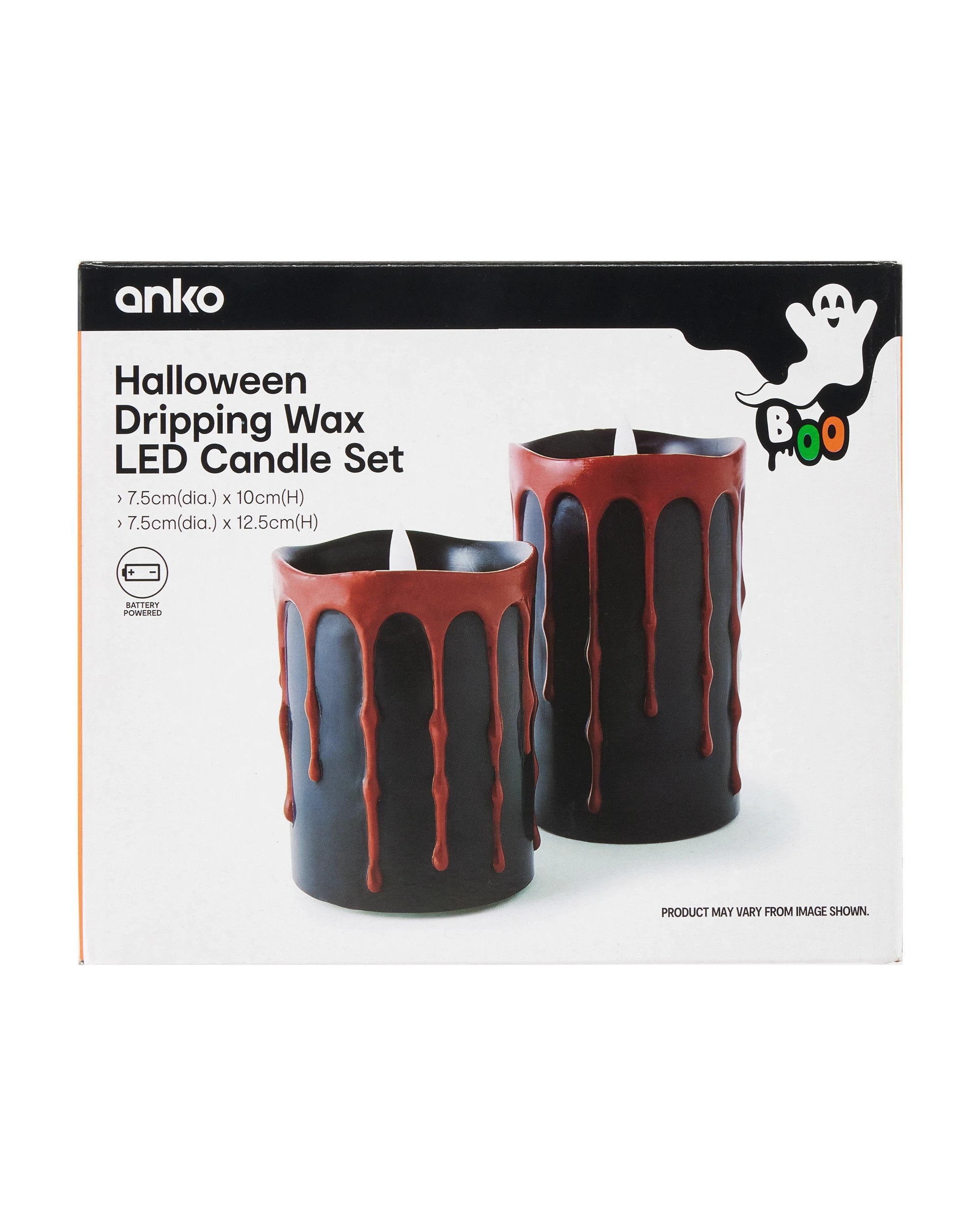10 Halloween Dripping Wax LED Candle Set, 10 of 10