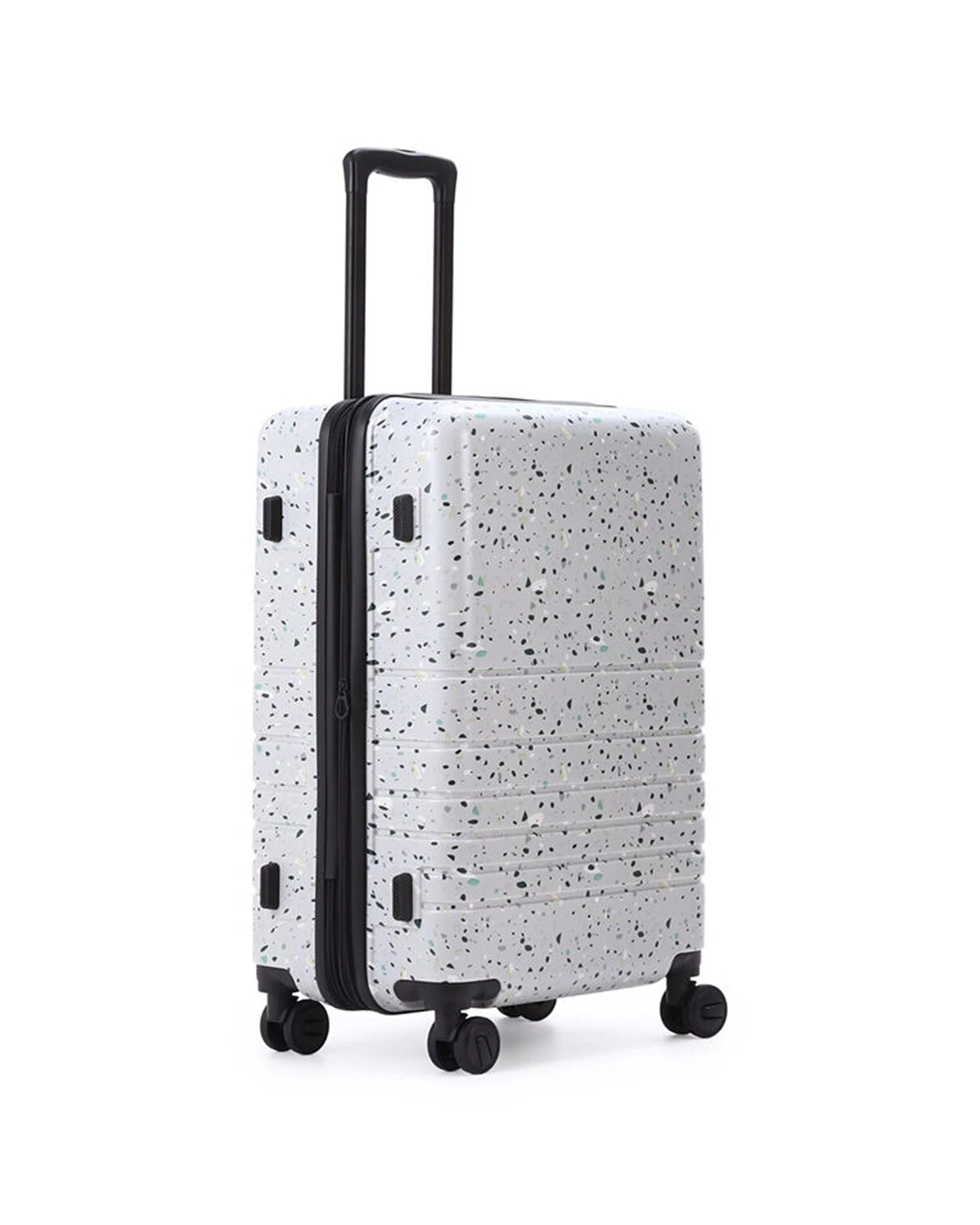 6 Kate Hill Terrazzo Medium Travel Luggage Suitcase Lightweight 66x34cm - White, 6 of 8