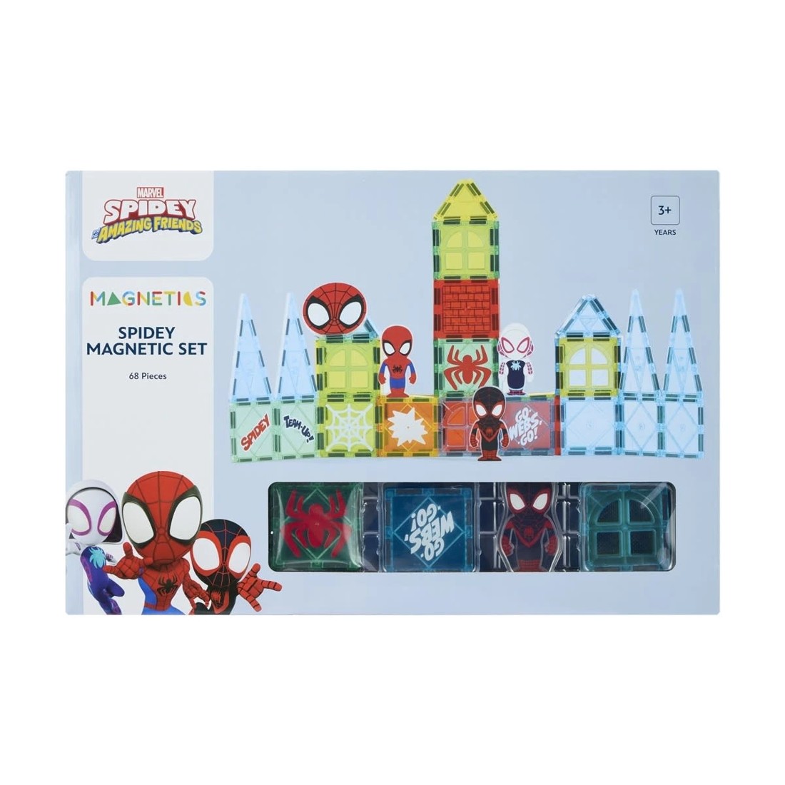 1 68 Piece Marvel Spidey and His Amazing Friends Spidey Magnetic Set, 1 of 10