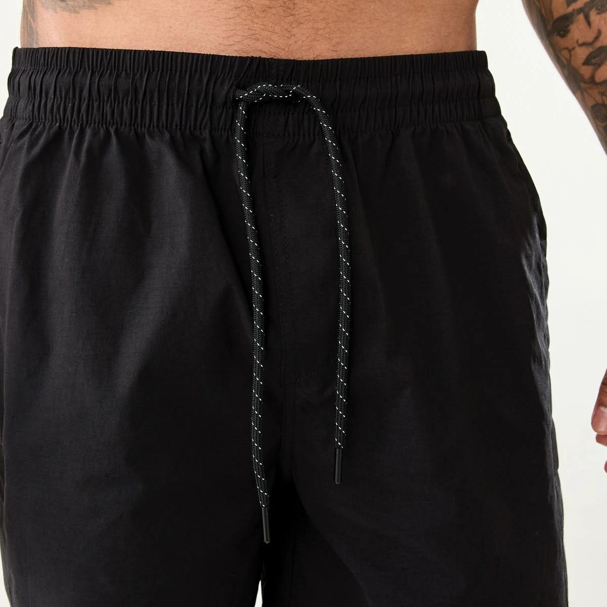 4 Active Mens Everyday Sports Shorts BLACK, 4 of 7