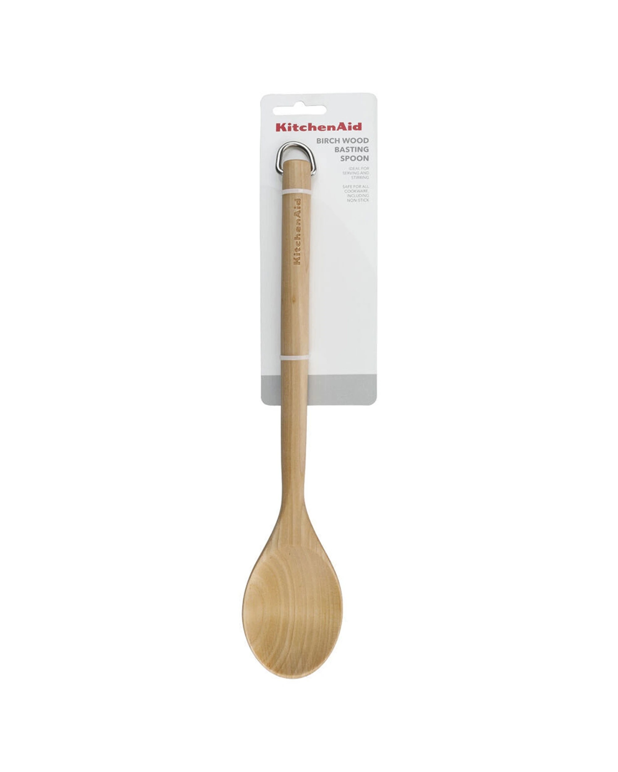6 KitchenAid 4PK Birchwood Cooking Spoon Durable Wooden Kitchen Utens - Beige, 6 of 6