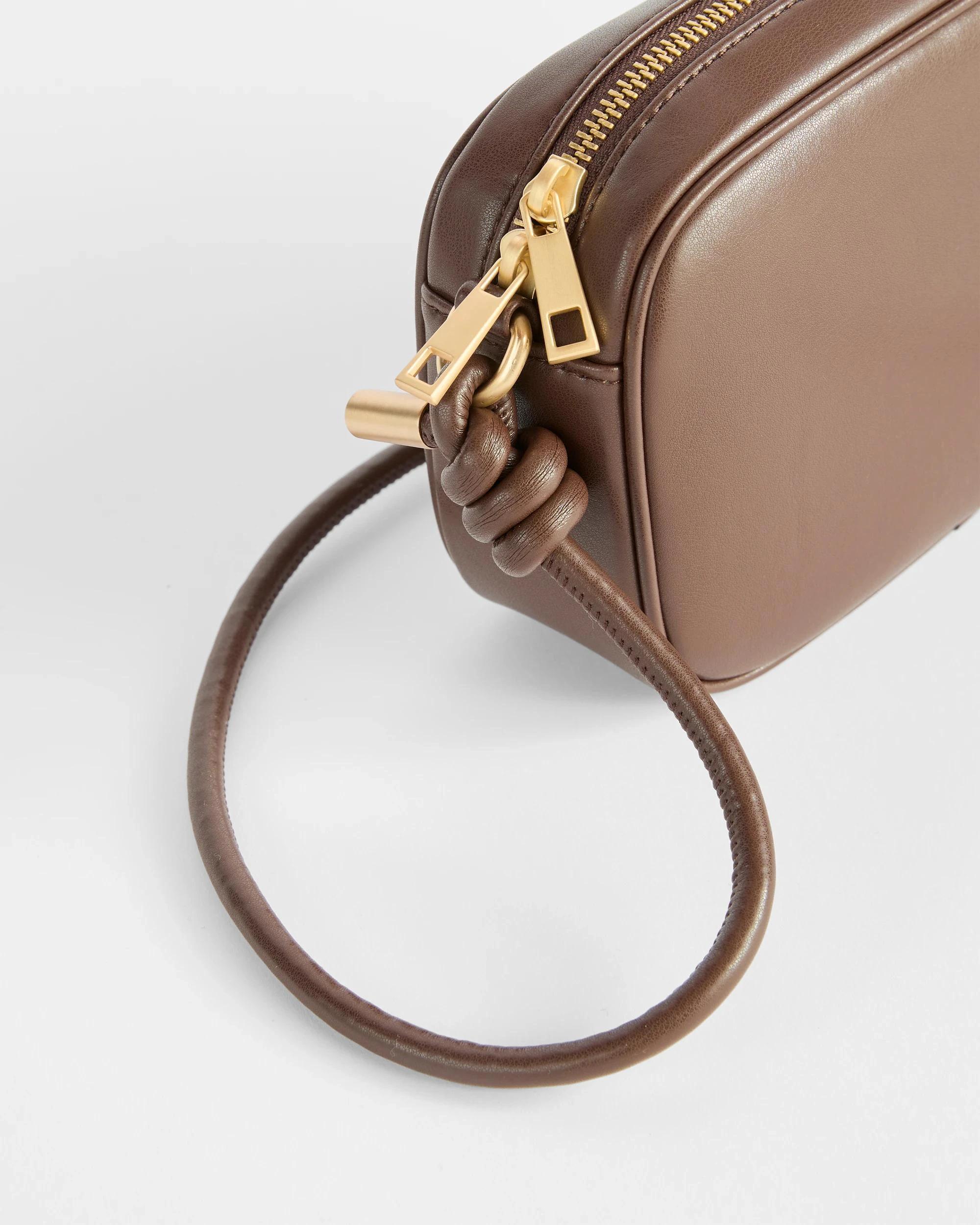 2 Target Knot Detail Crossbody Bag CHOCOLATE, 2 of 2